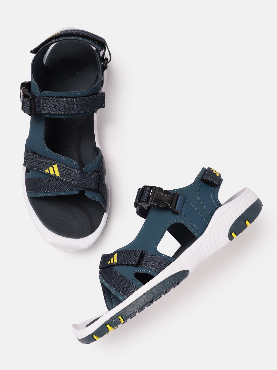 

ADIDAS Men Brand Logo Detail Adisist Sports Sandals, Teal