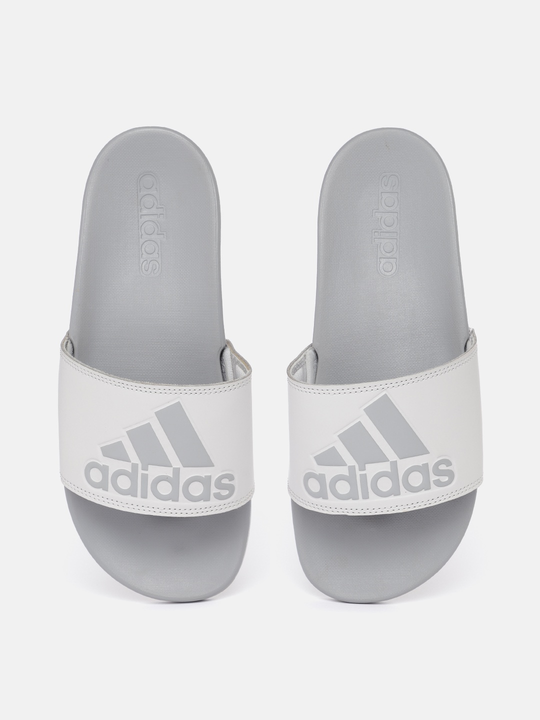 

ADIDAS Unisex ADILETTE COMFORT Brand Logo Printed Sliders, Grey