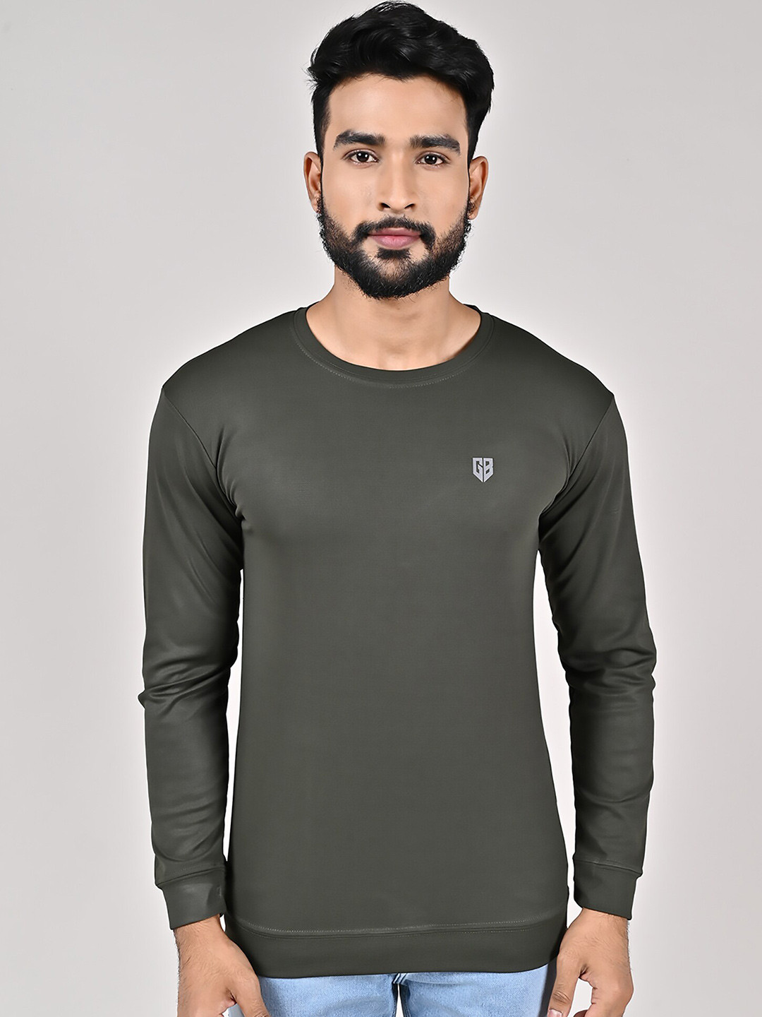 

GAME BEGINS Round Neck T-Shirt, Green