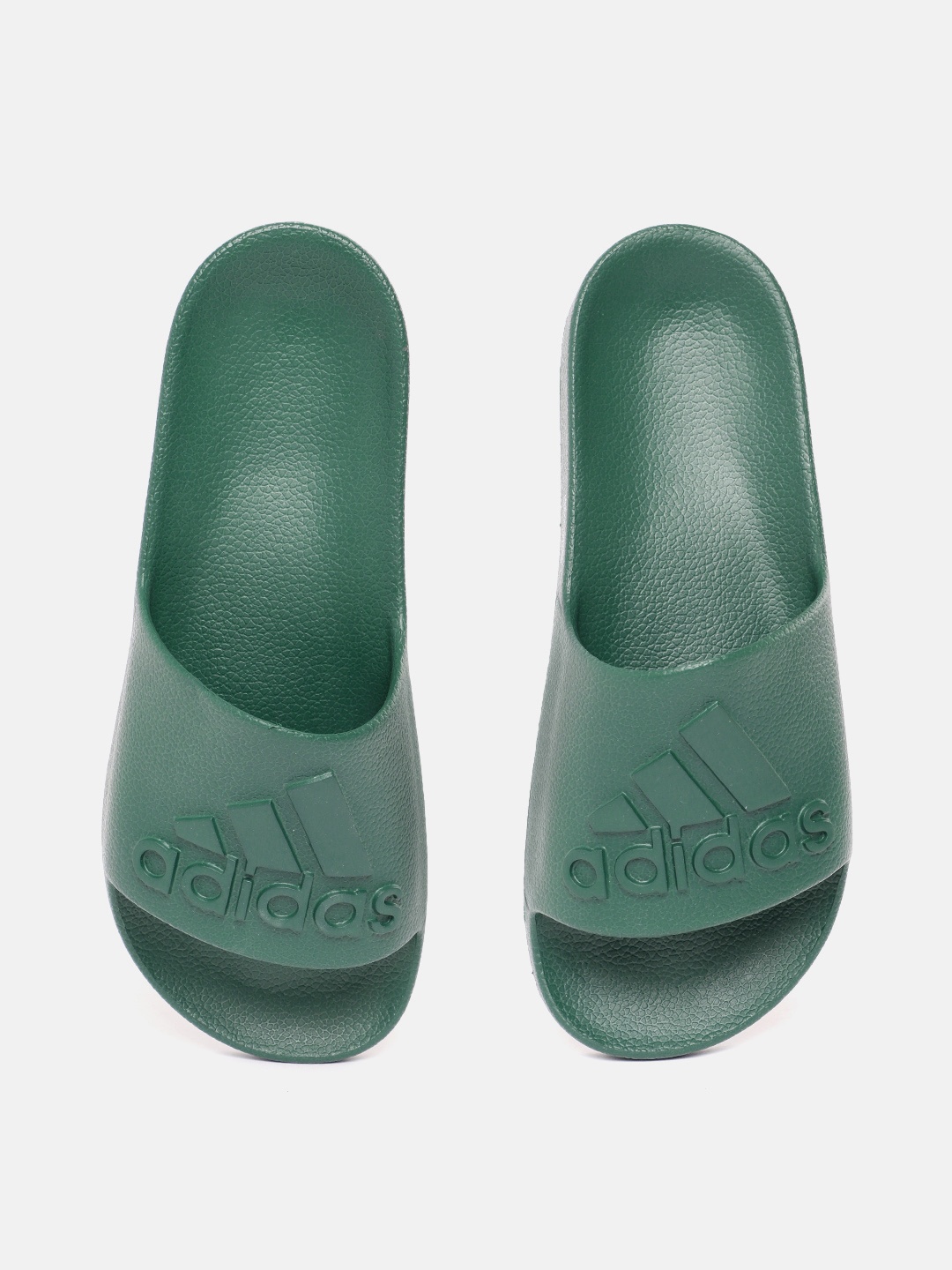 

ADIDAS Men Brand Logo Textured Sliders, Green