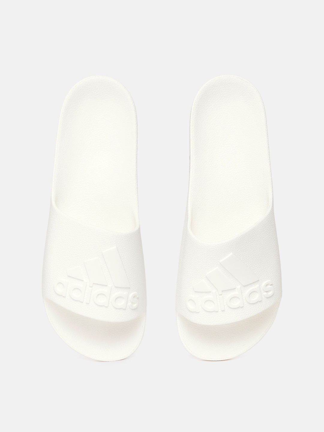 

ADIDAS Men Brand Logo Textured Sliders, White