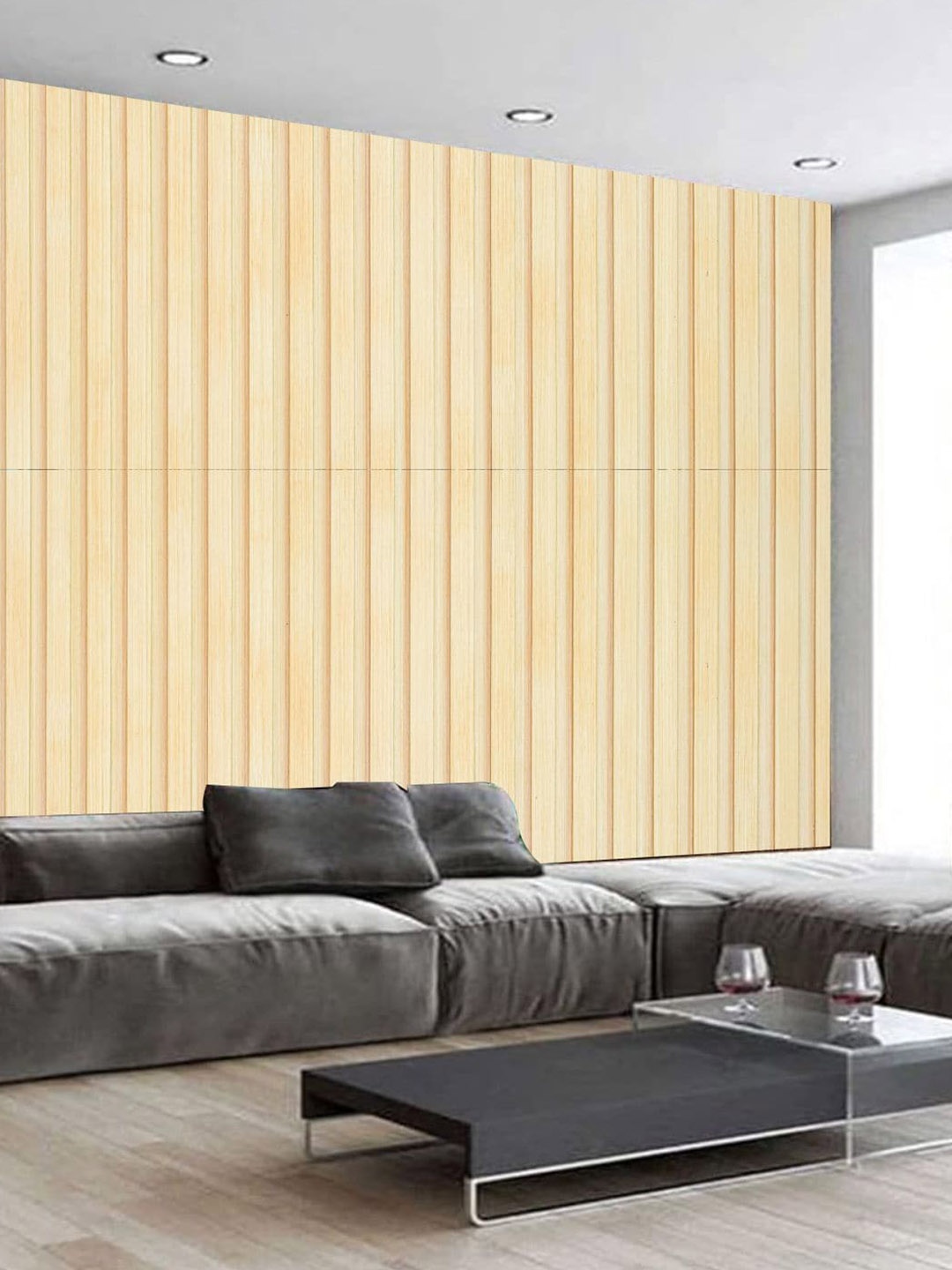 

KSHIRSA Beige Printed Removable Self Adhesive Wallpaper