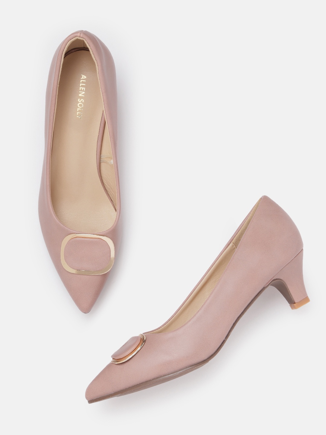 

Allen Solly Kitten Heel Pumps, Rose