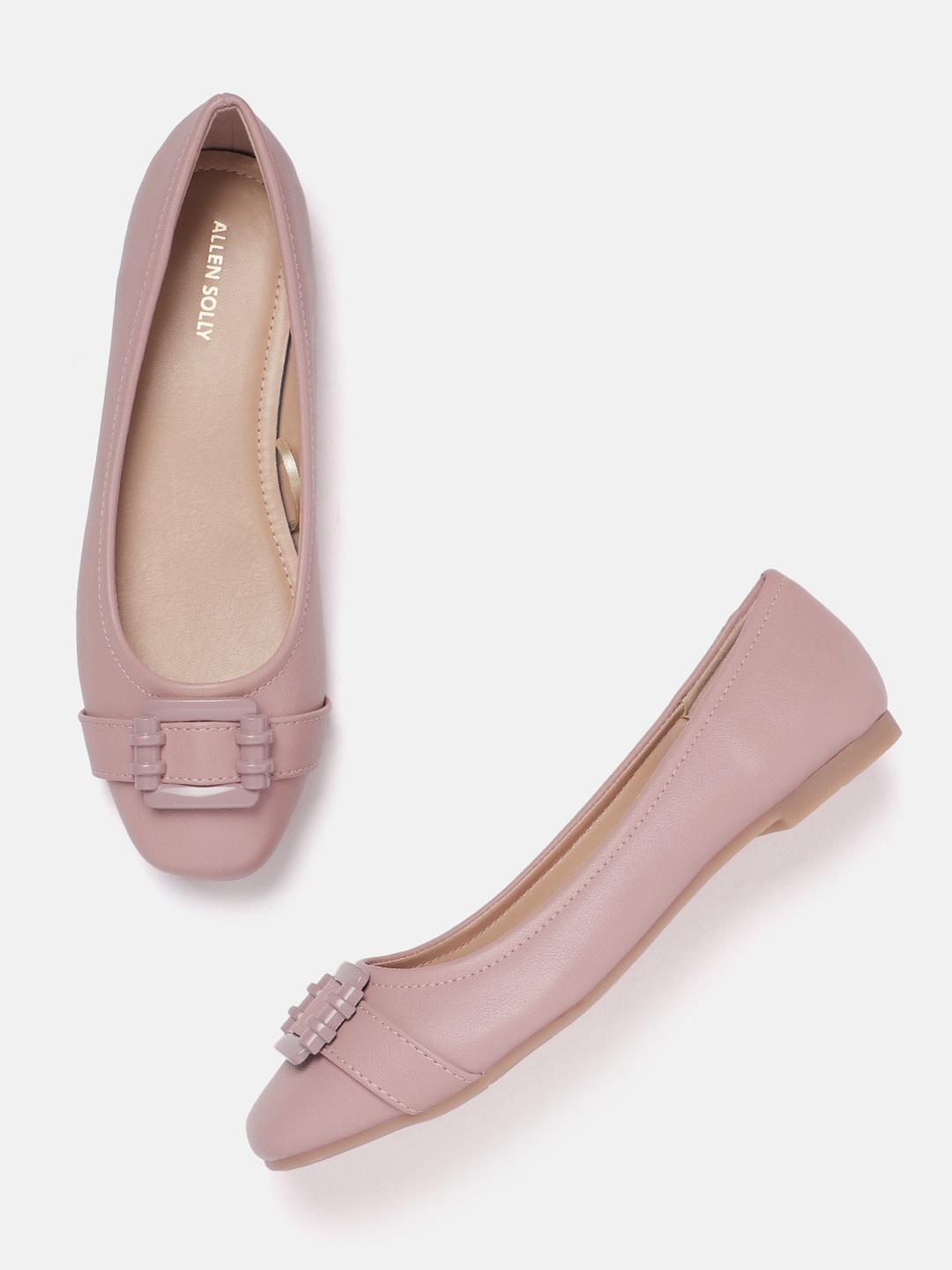 

Allen Solly Women Ballerinas with Buckle Detail, Pink