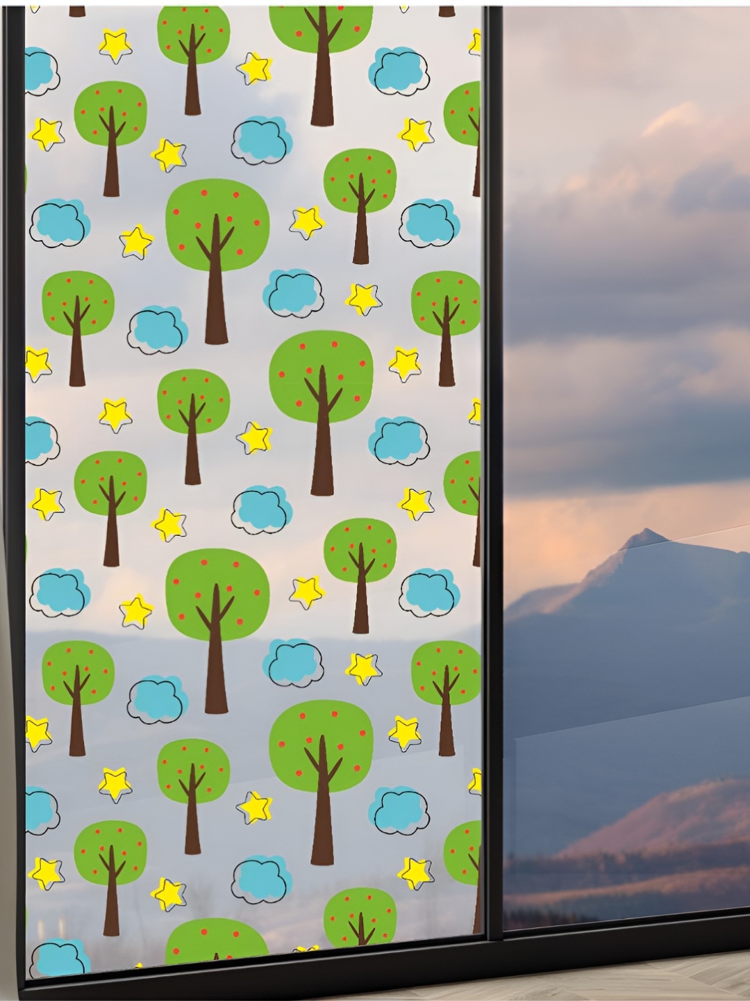 

CVANU Green & Blue Printed Waterproof Wallpaper