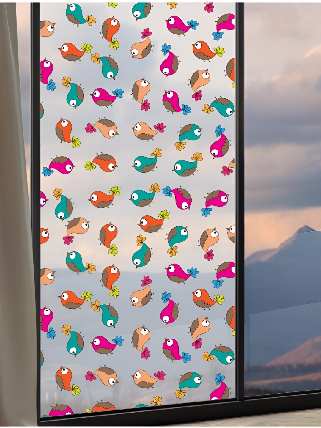 CVANU Transparent & Brown Printed Waterproof Wallpaper