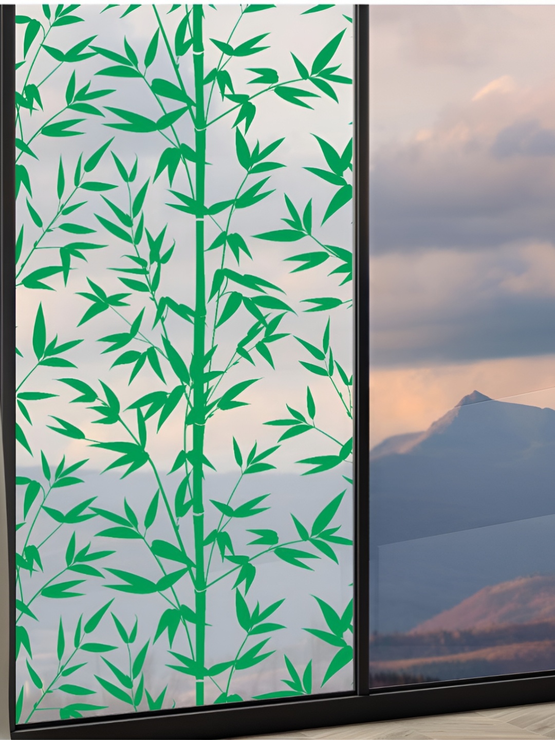 

CVANU Window Film Green Printed Self Adhesive Window Film Sticker