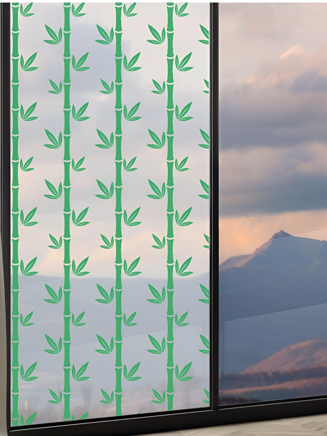 

CVANU Green Printed Self Adhesive Window Film Sticker