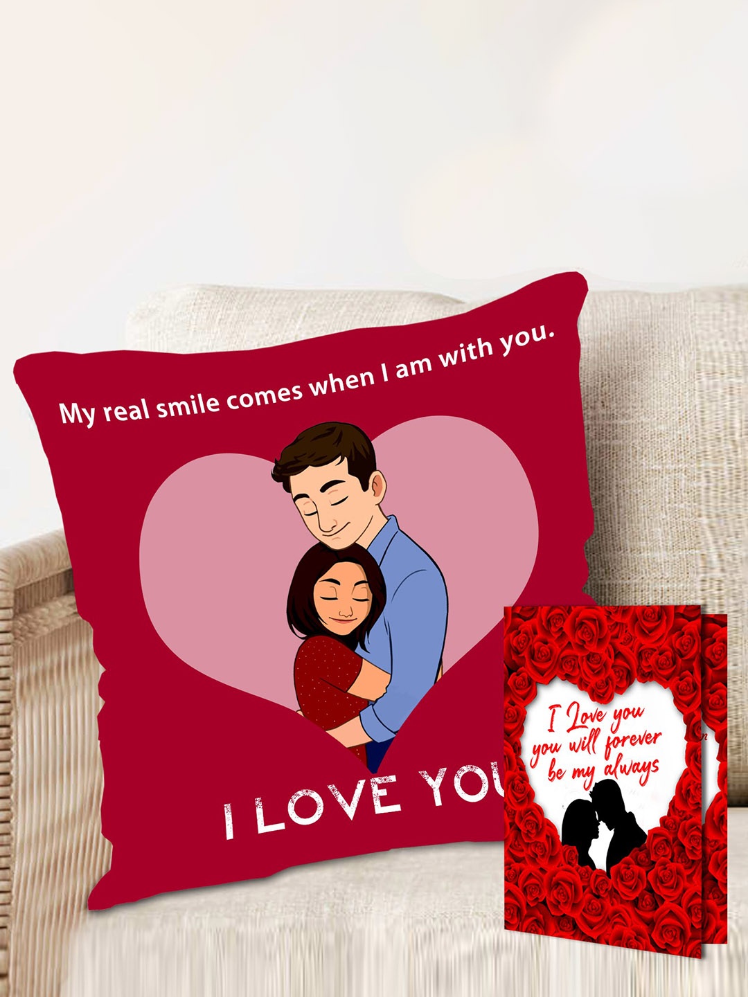 

ME & YOU Red & Black 2 Pieces Printed Home Gift Sets