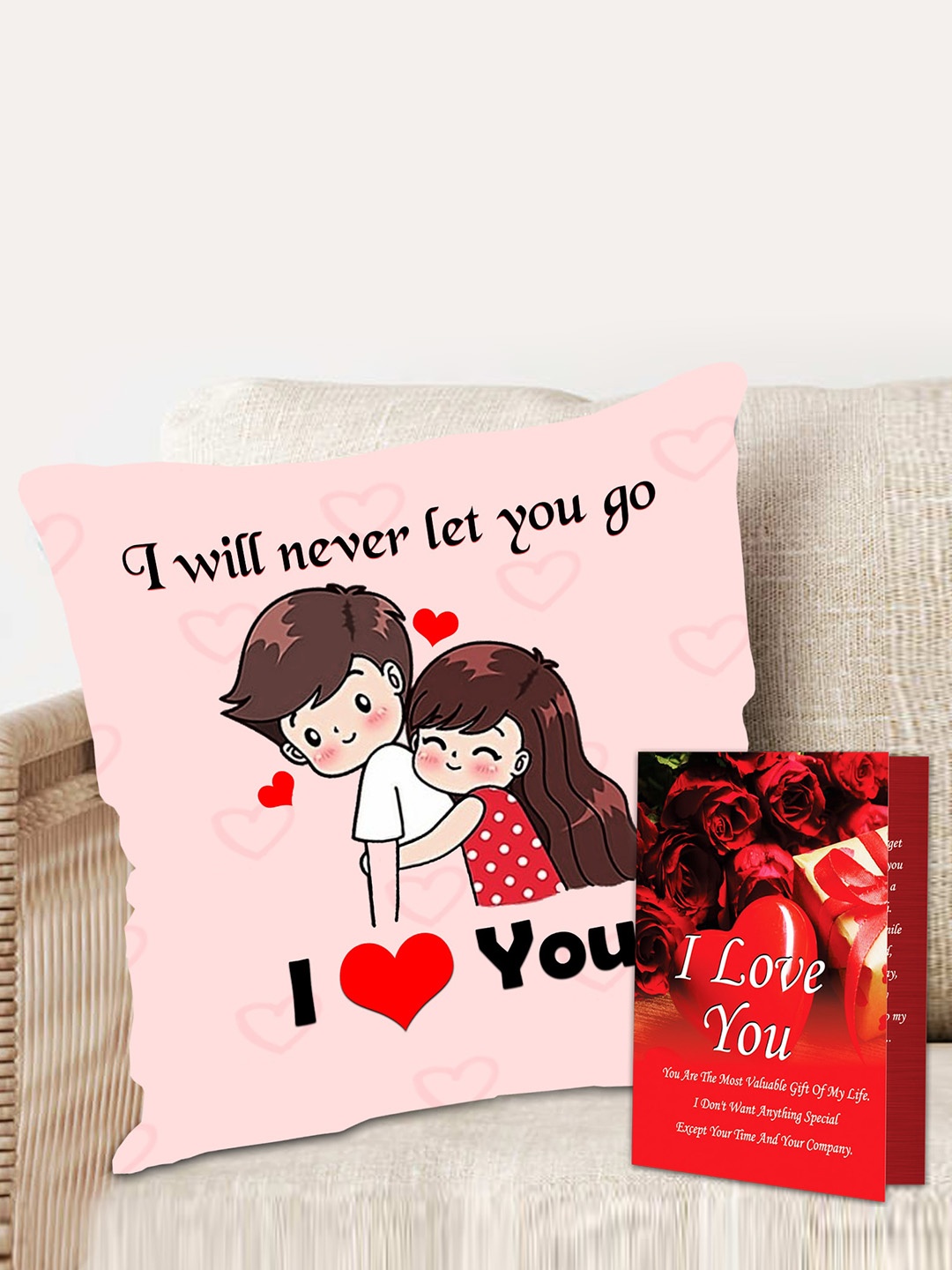 

ME & YOU Red & Pink Typography Printed Home Gift Sets