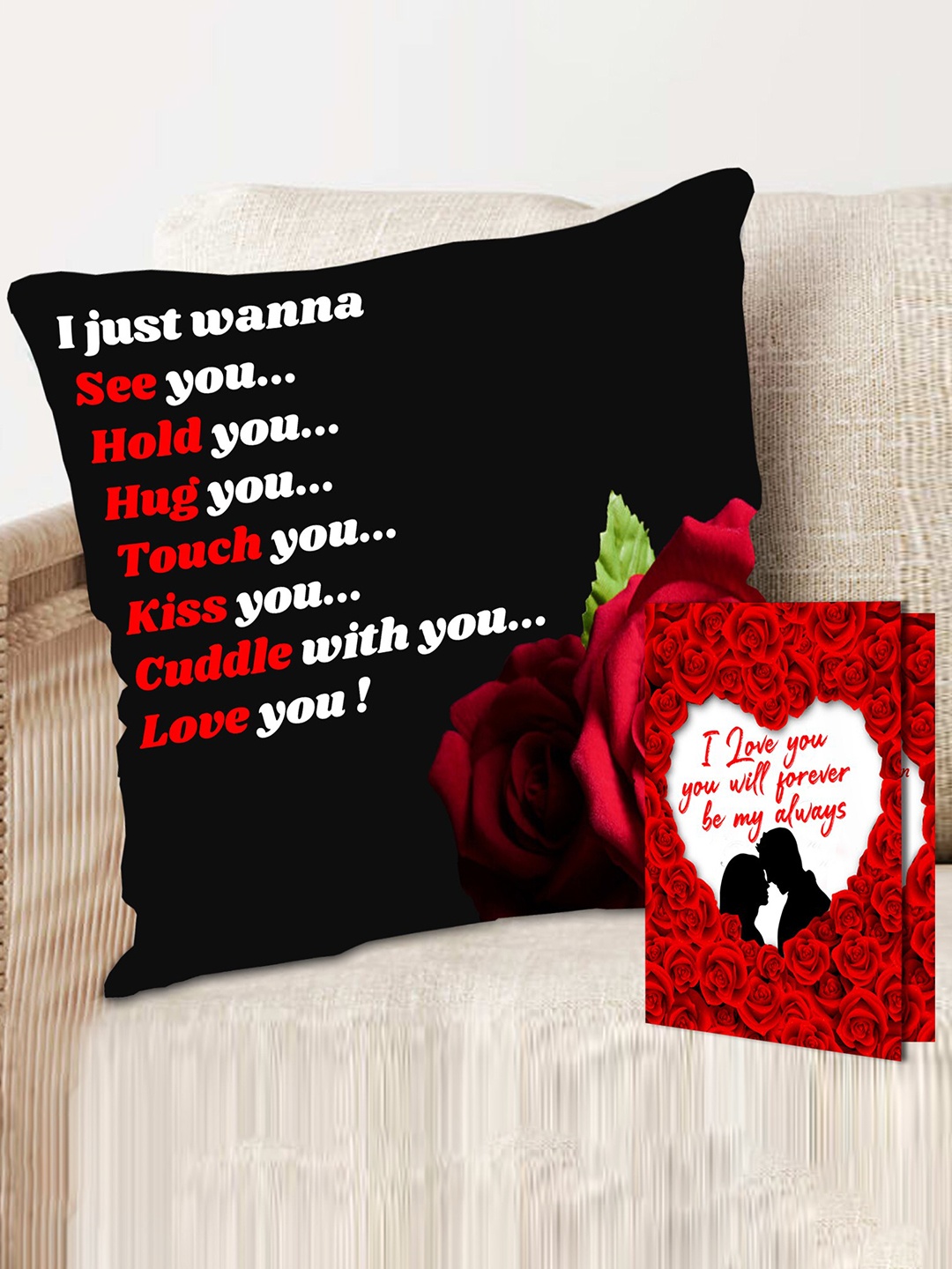 

ME & YOU 2 Pieces Valentine Day Gift Set, Black
