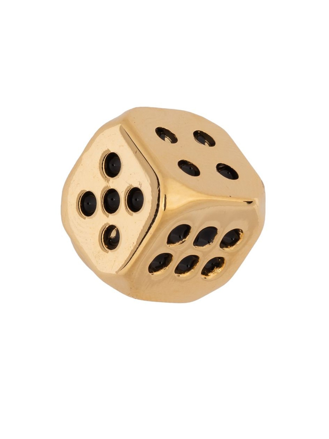 

The Tie Hub Rhodium-Plated Dice-Charm Brooch, Gold