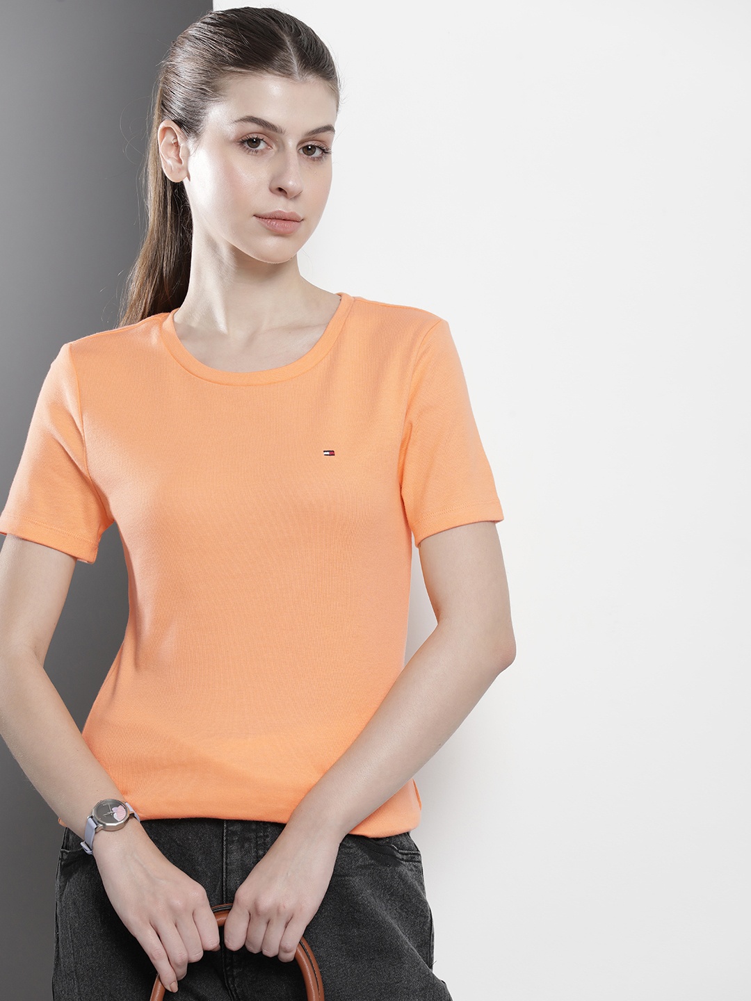 

Tommy Hilfiger Pure Cotton T-shirt, Orange