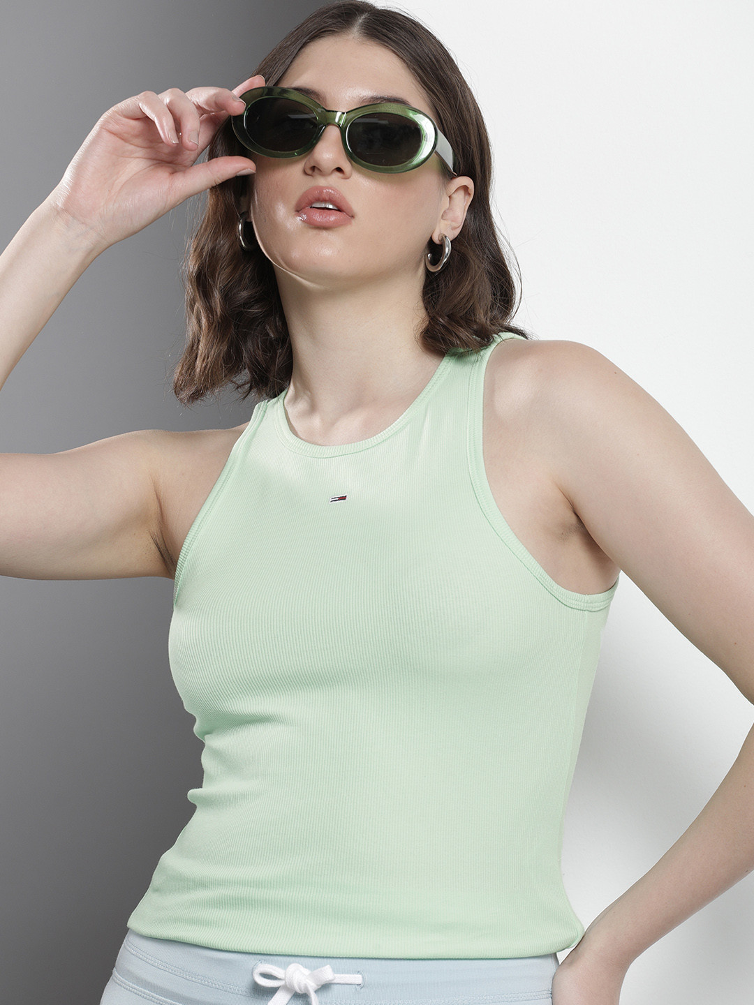 

Tommy Hilfiger Ribbed Tank Top, Green