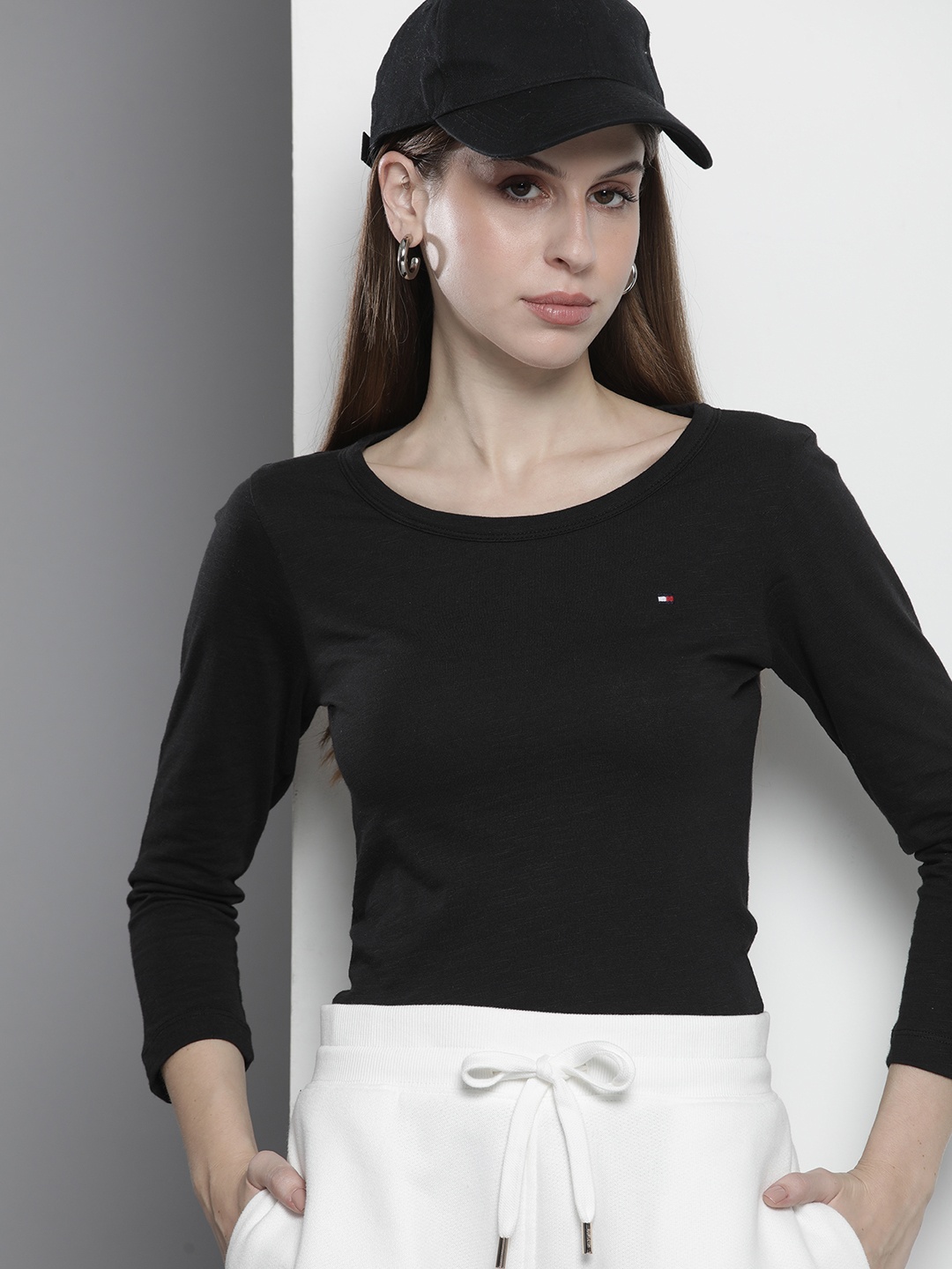 

Tommy Hilfiger Pure Cotton Slim Fit T-shirt, Black