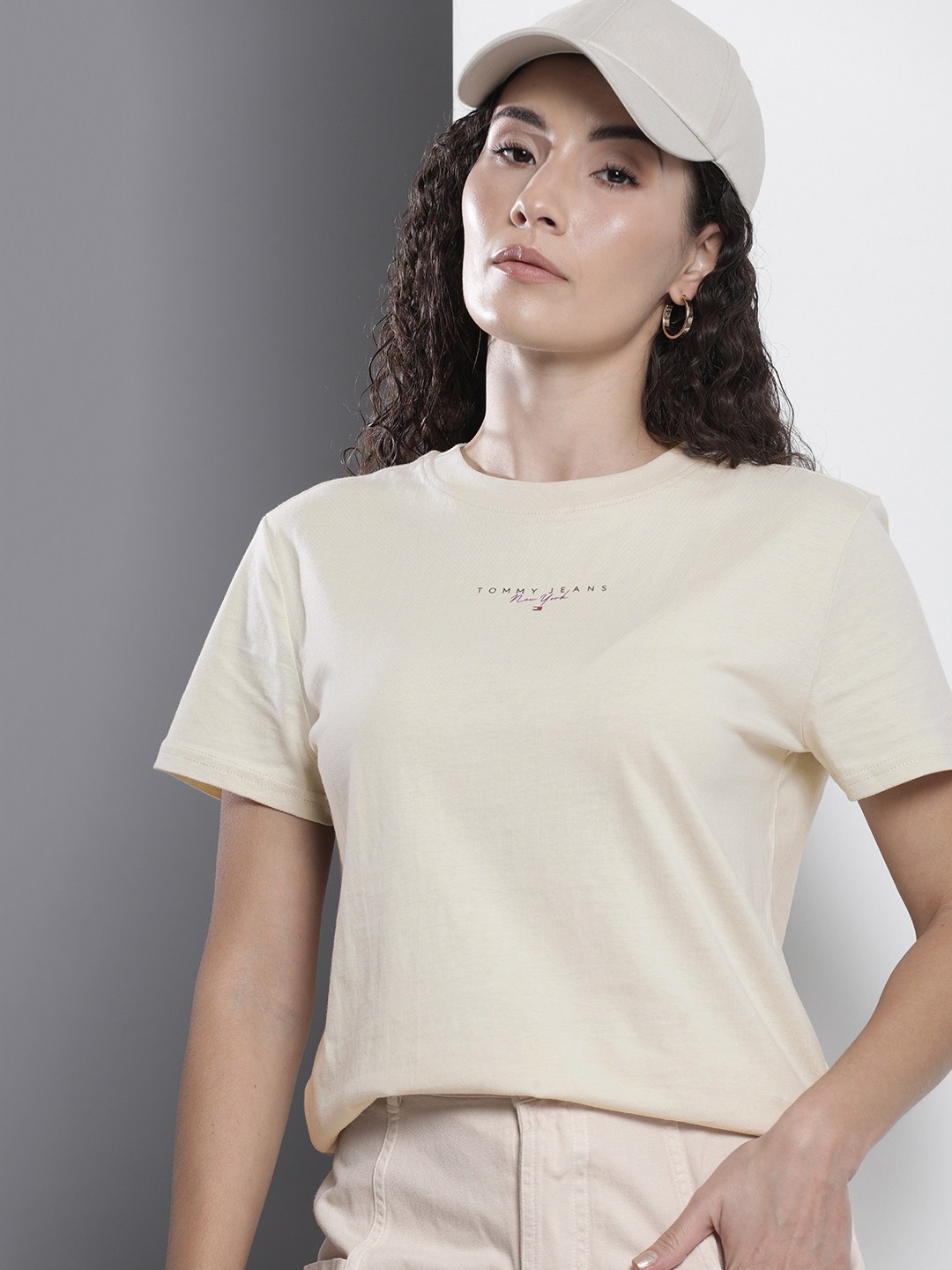 

Tommy Hilfiger Pure Cotton T-shirt, Beige