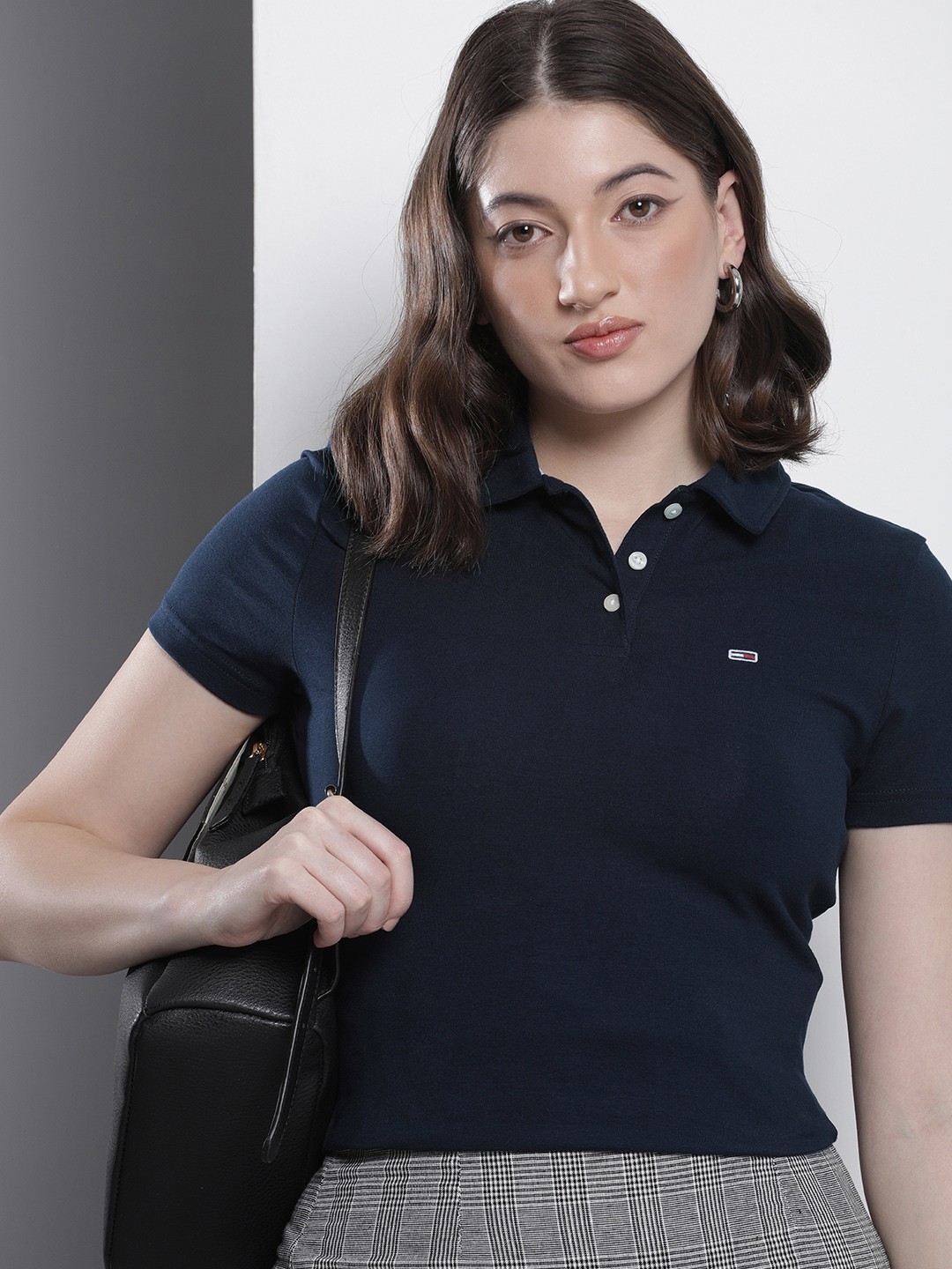 

Tommy Hilfiger Solid Polo Collar Slim Fit T-shirt, Navy blue
