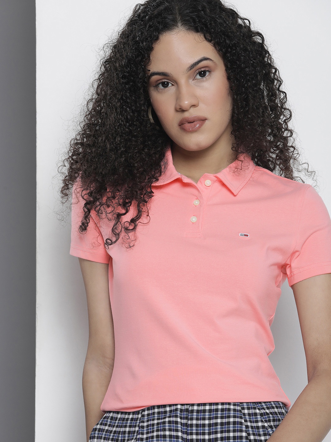 

Tommy Hilfiger Polo Collar Slim Fit T-shirt, Pink