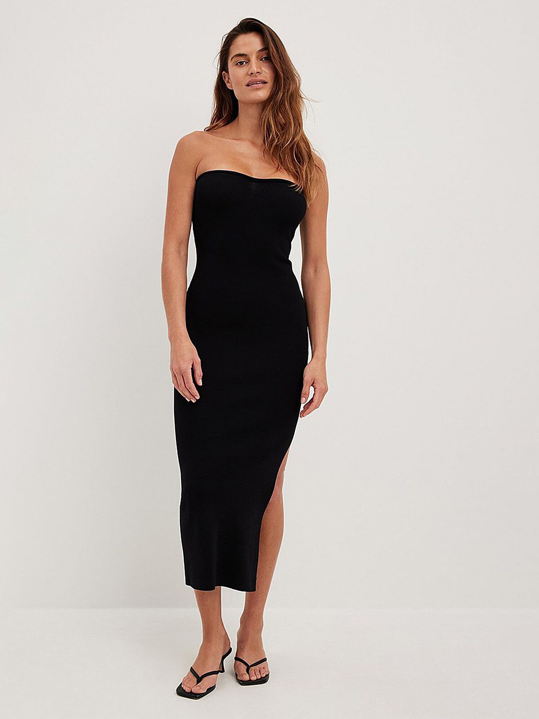 

LULU & SKY Strapless Sheath Dress, Black
