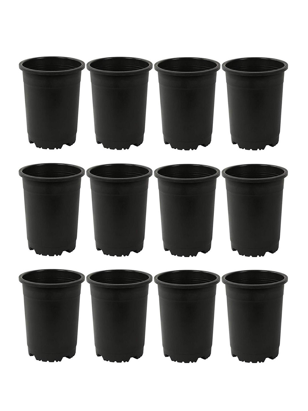 

Studio Seed 12 Pieces Black Round Planters
