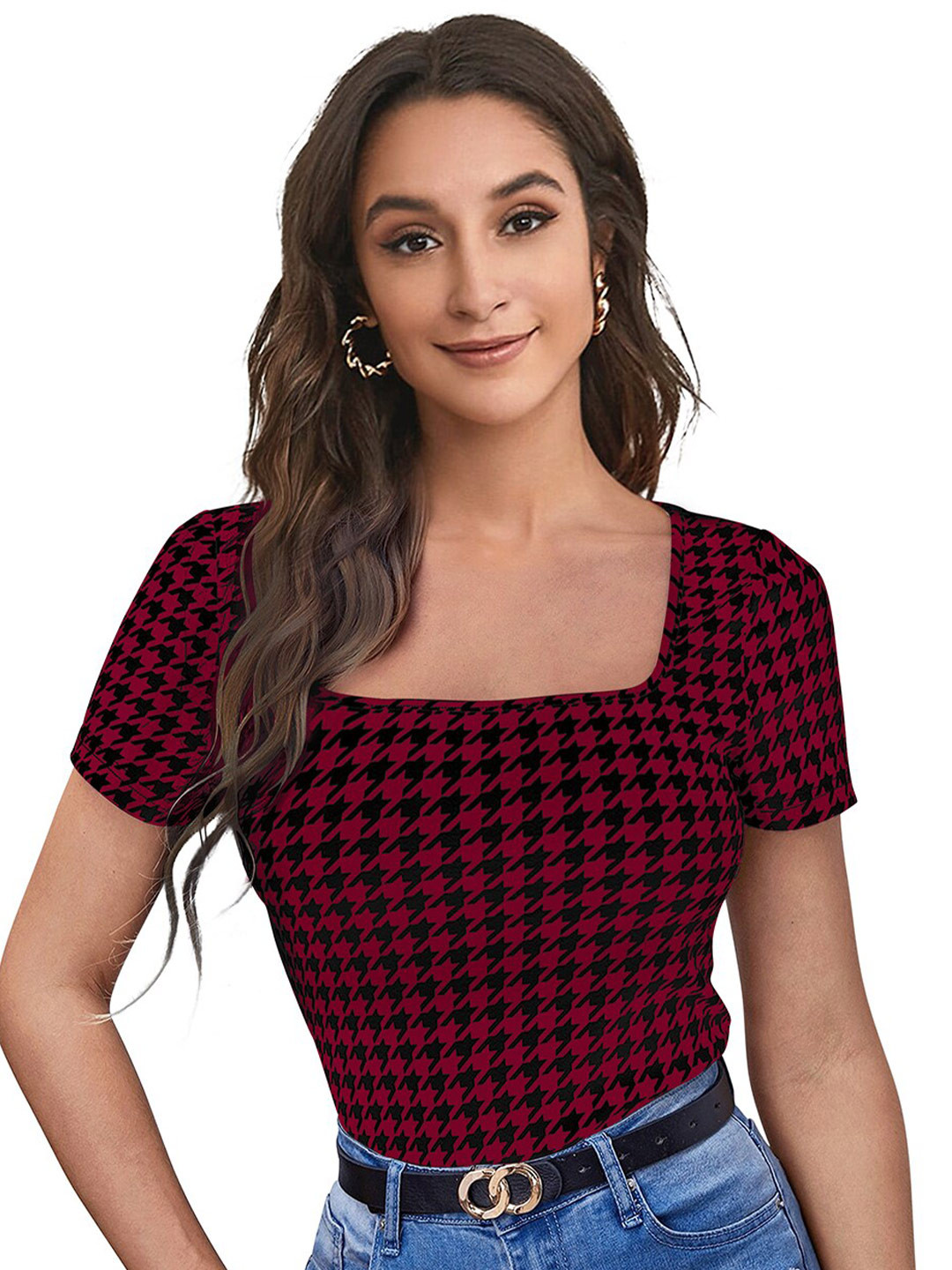 

BAESD Maroon short Top