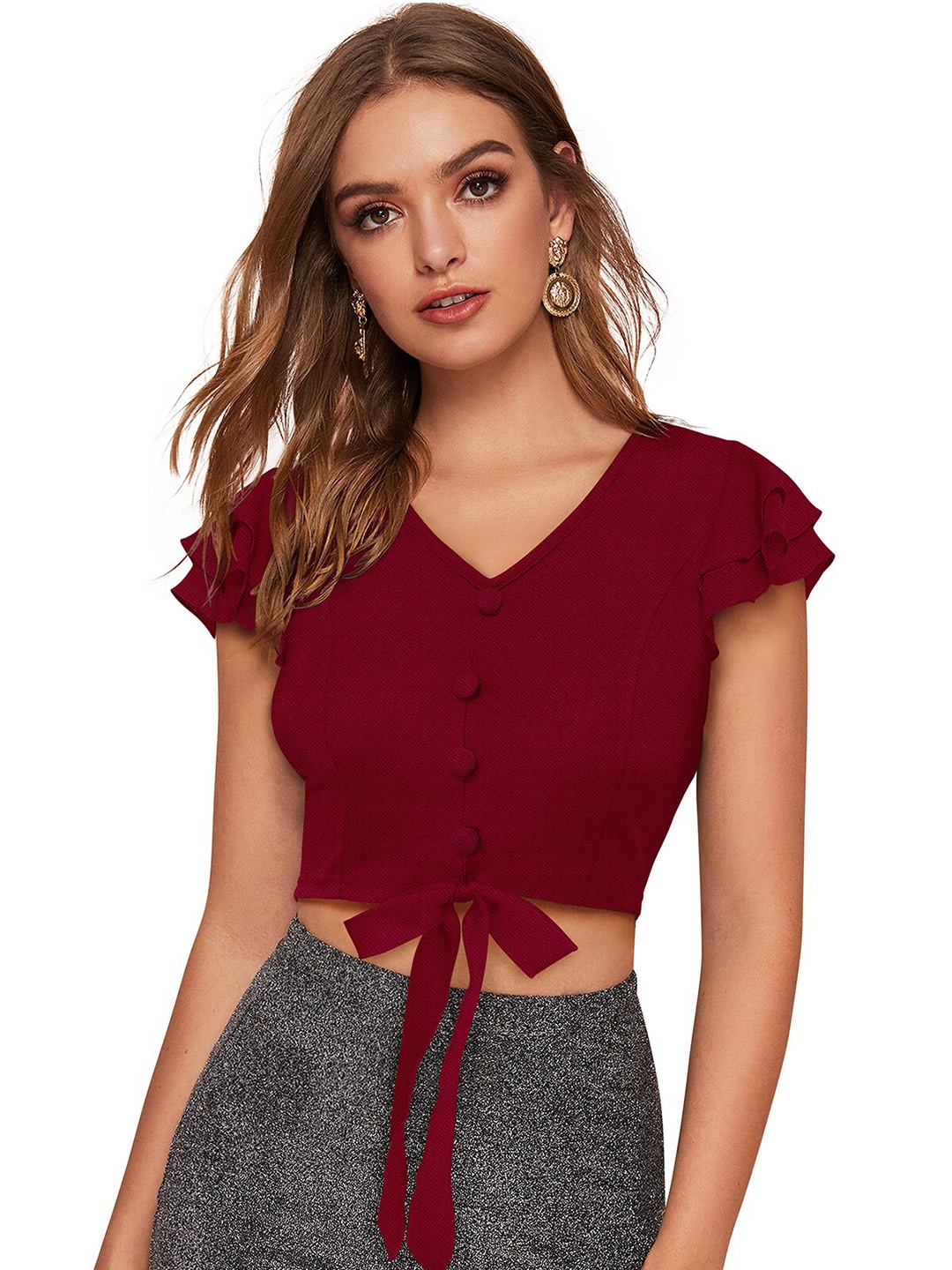 

BAESD Maroon short Top