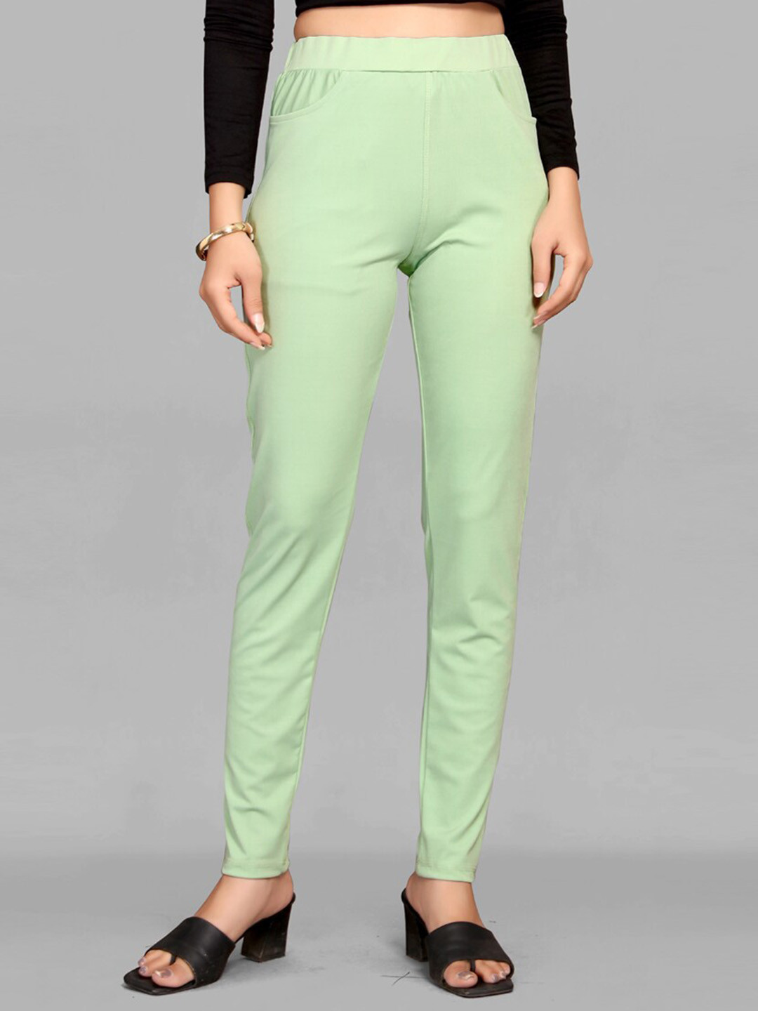 

MAIYEE Women High-Rise Trouser, Sea green