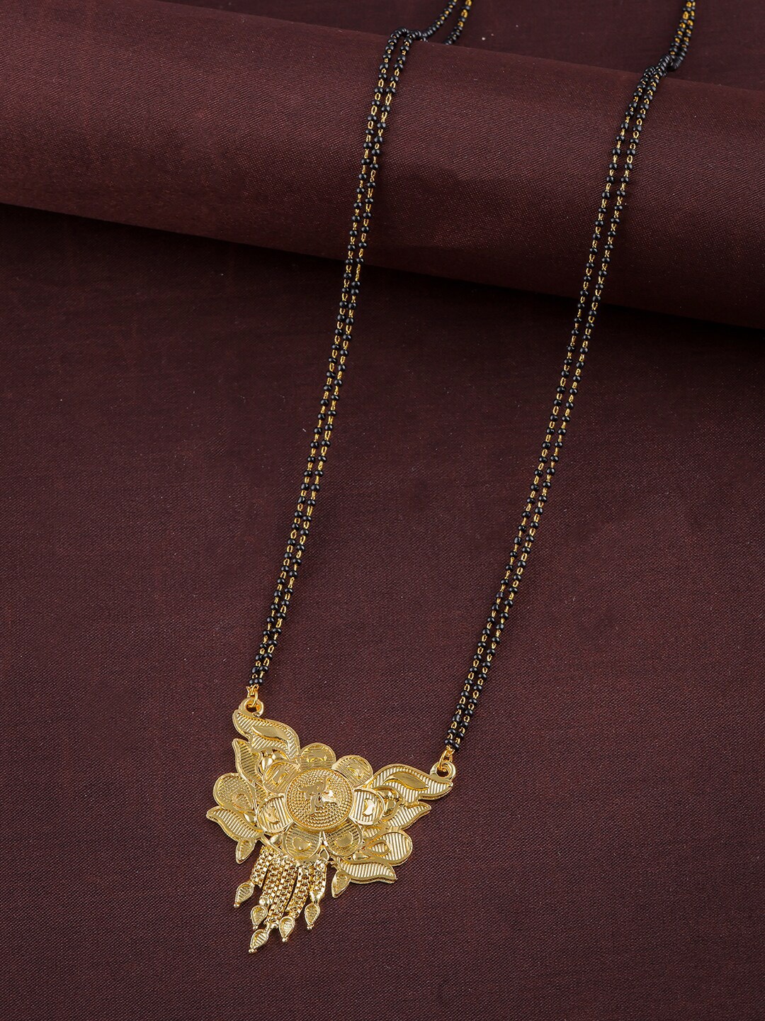 

Anouk Gold Plated Beaded Mangalsutra