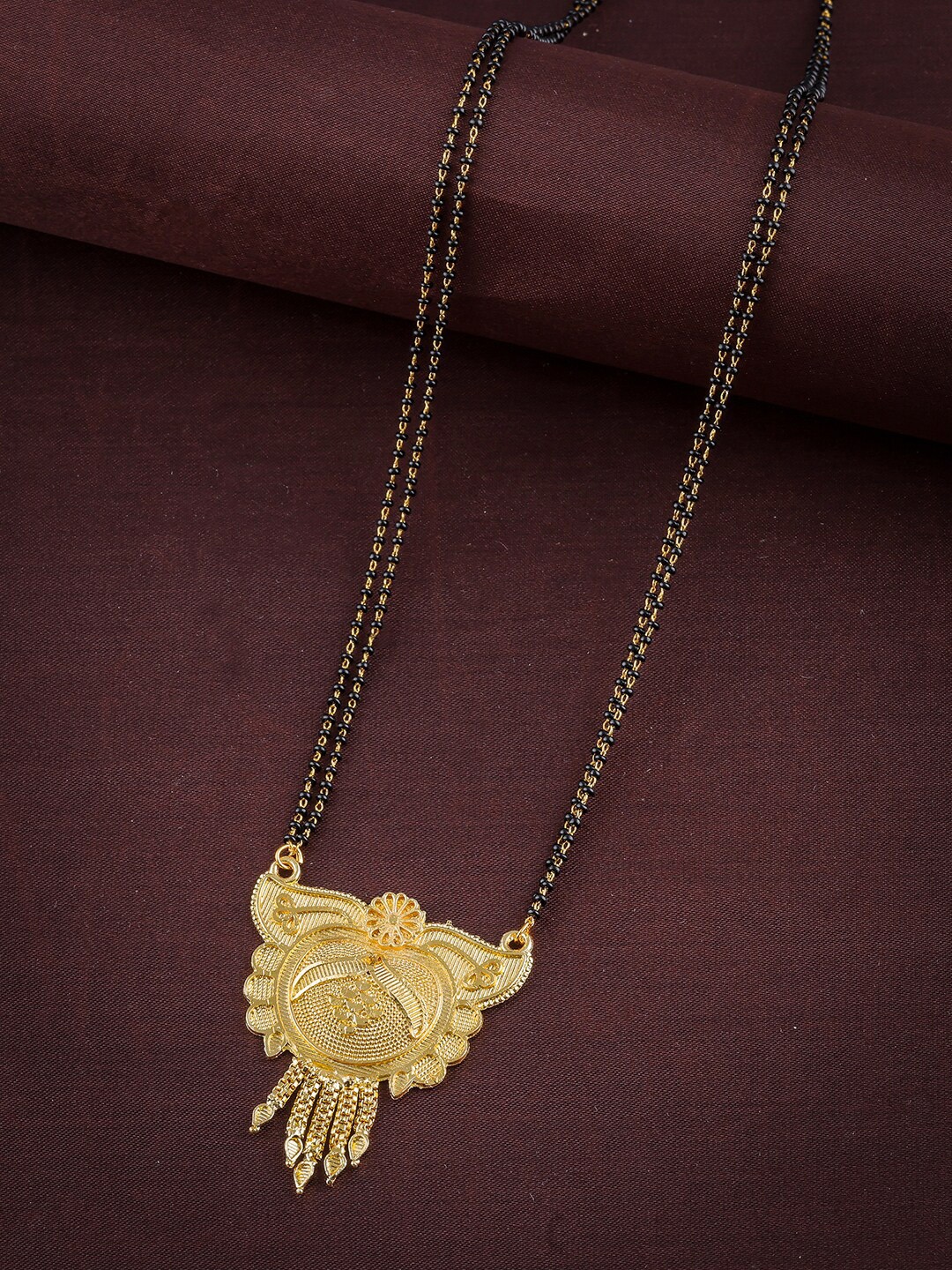 

Anouk Gold Plated Beaded Mangalsutra