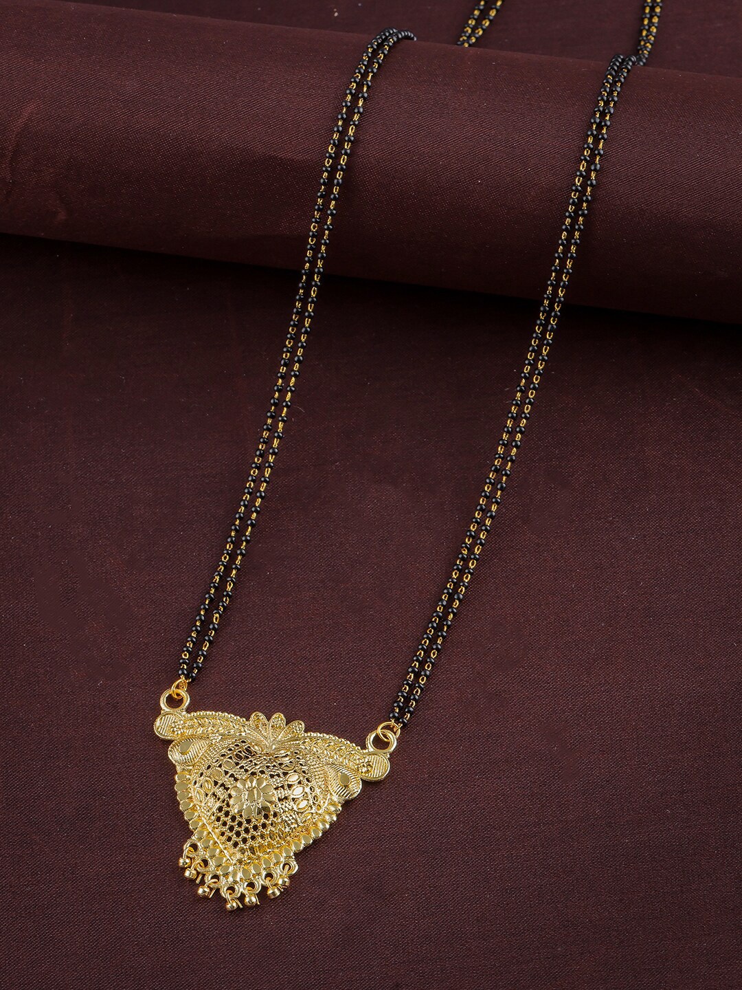 

Anouk Gold Plated Beaded Mangalsutra