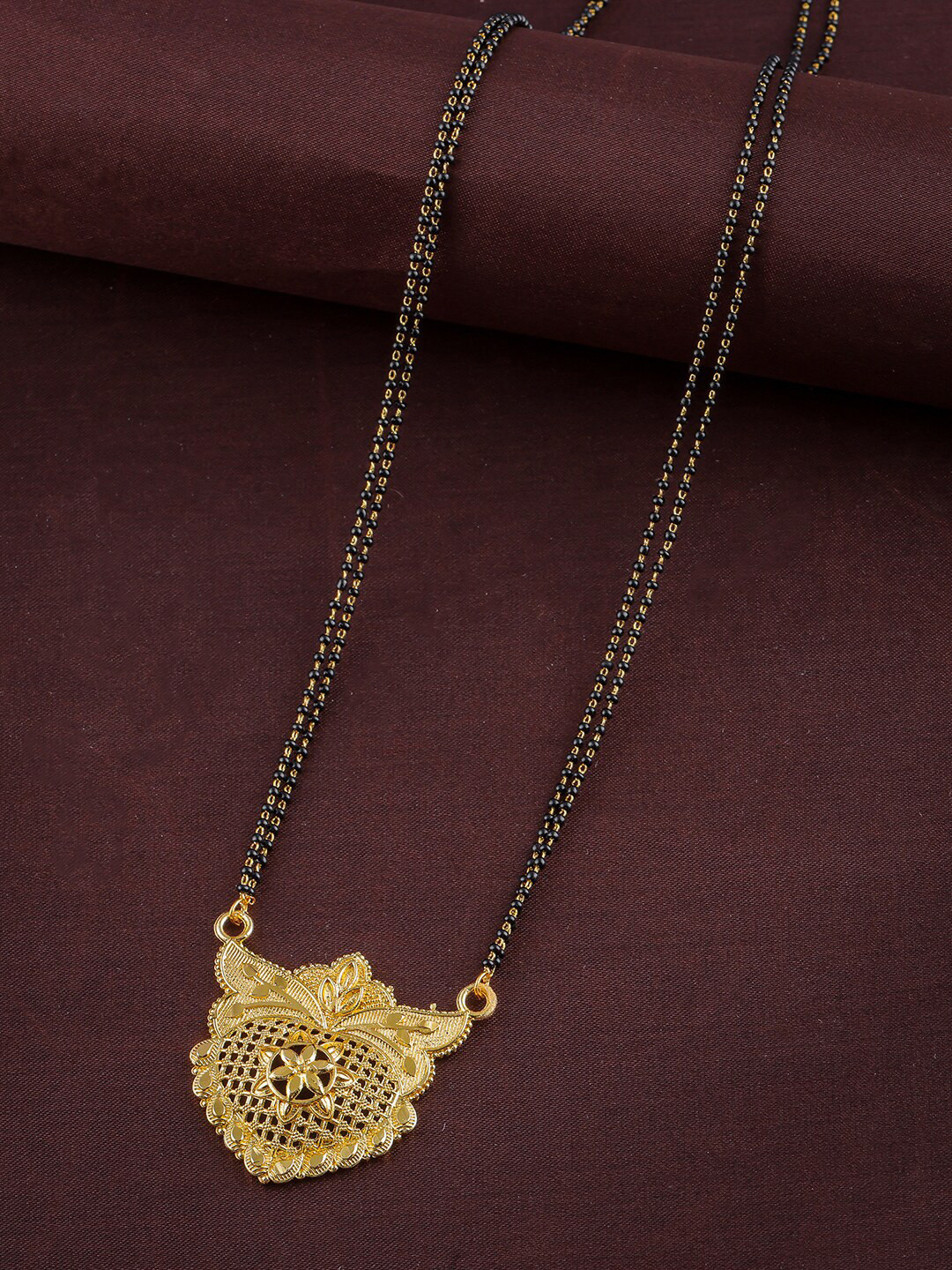 

Anouk Gold Plated Beaded Mangalsutra