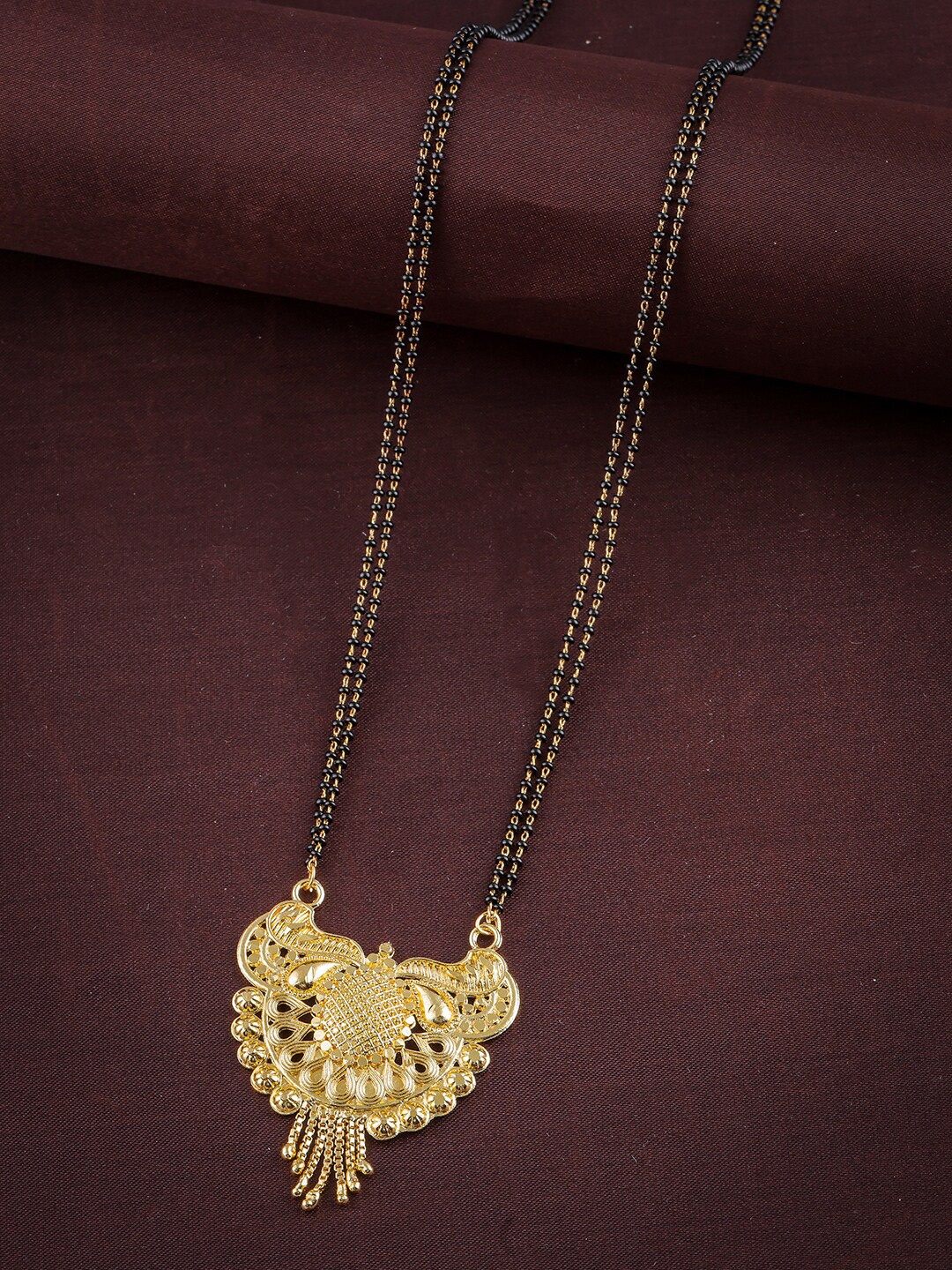 

Anouk Gold-Plated Beaded Mangalsutra