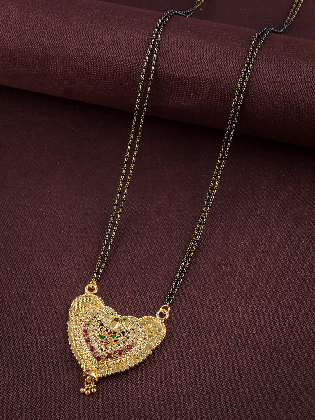 

Anouk Gold-Plated Beaded Mangalsutra