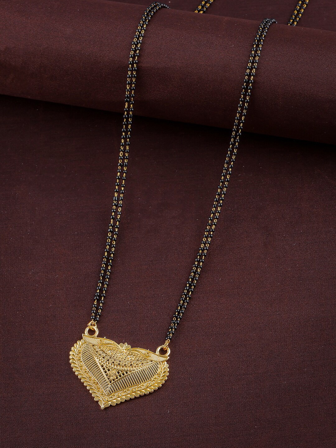 

Anouk Gold Plated Beaded Mangalsutra