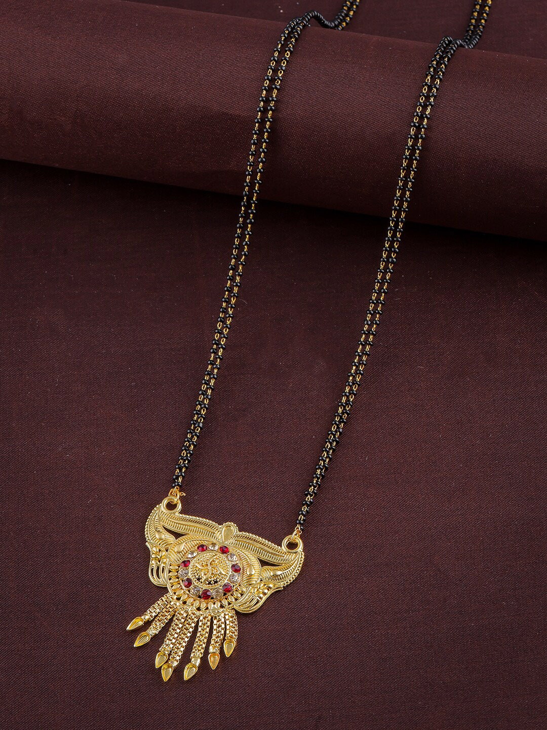 

Anouk Gold Plated Beaded Mangalsutra