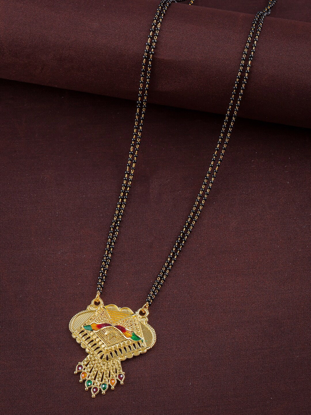 

Anouk Gold Plated Beaded Mangalsutra