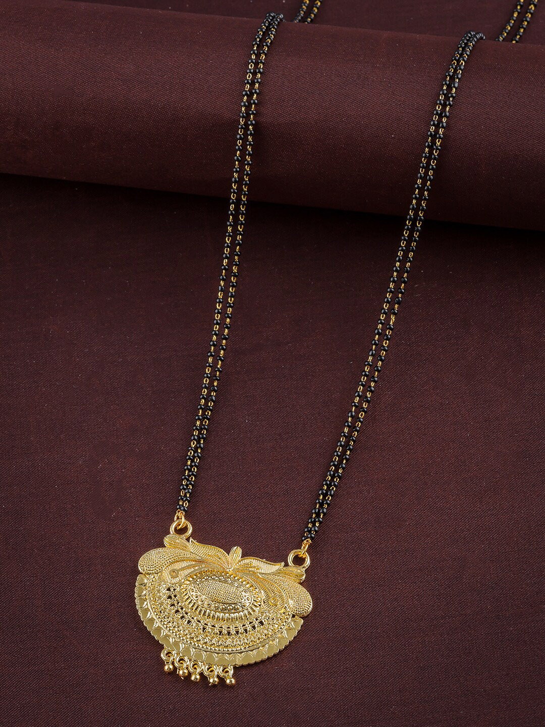 

Anouk Gold Plated Beaded Mangalsutra