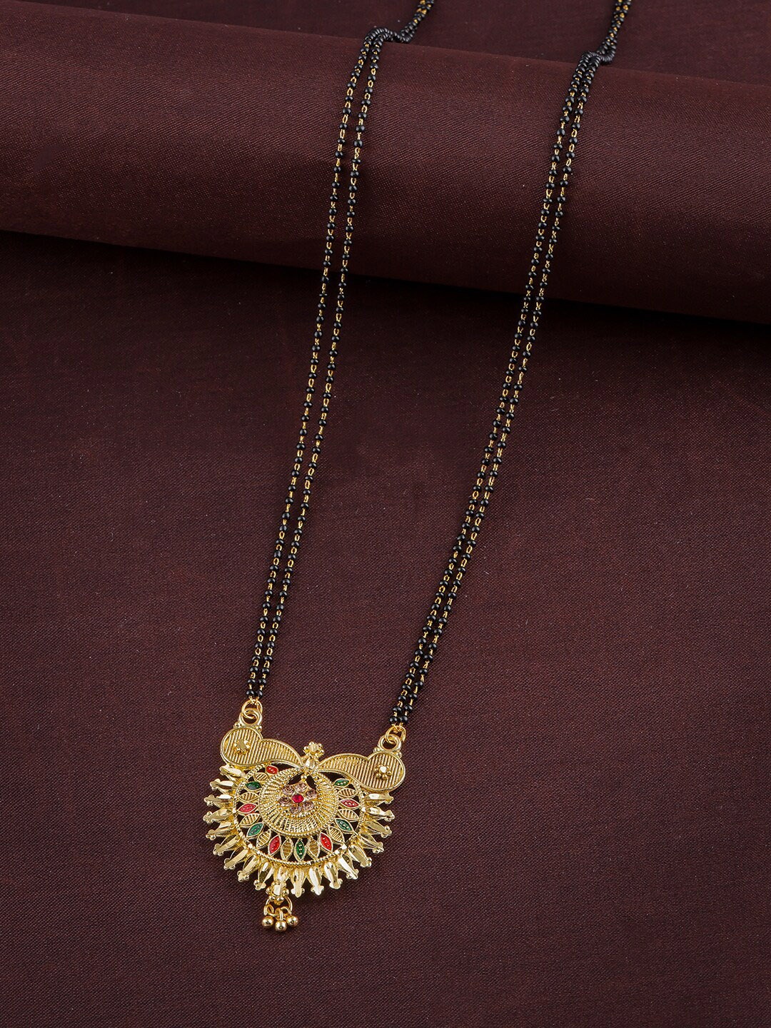 

Anouk Gold Plated Beaded Mangalsutra