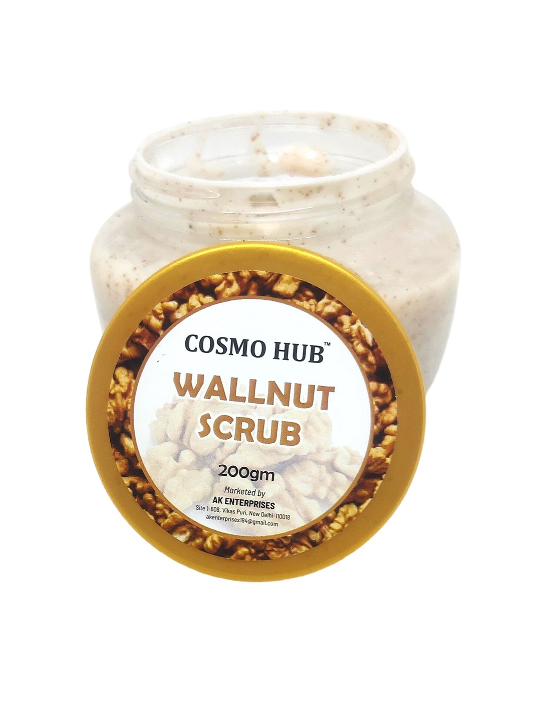 

COSMO HUB Walnut Scrub - 200g, Peach