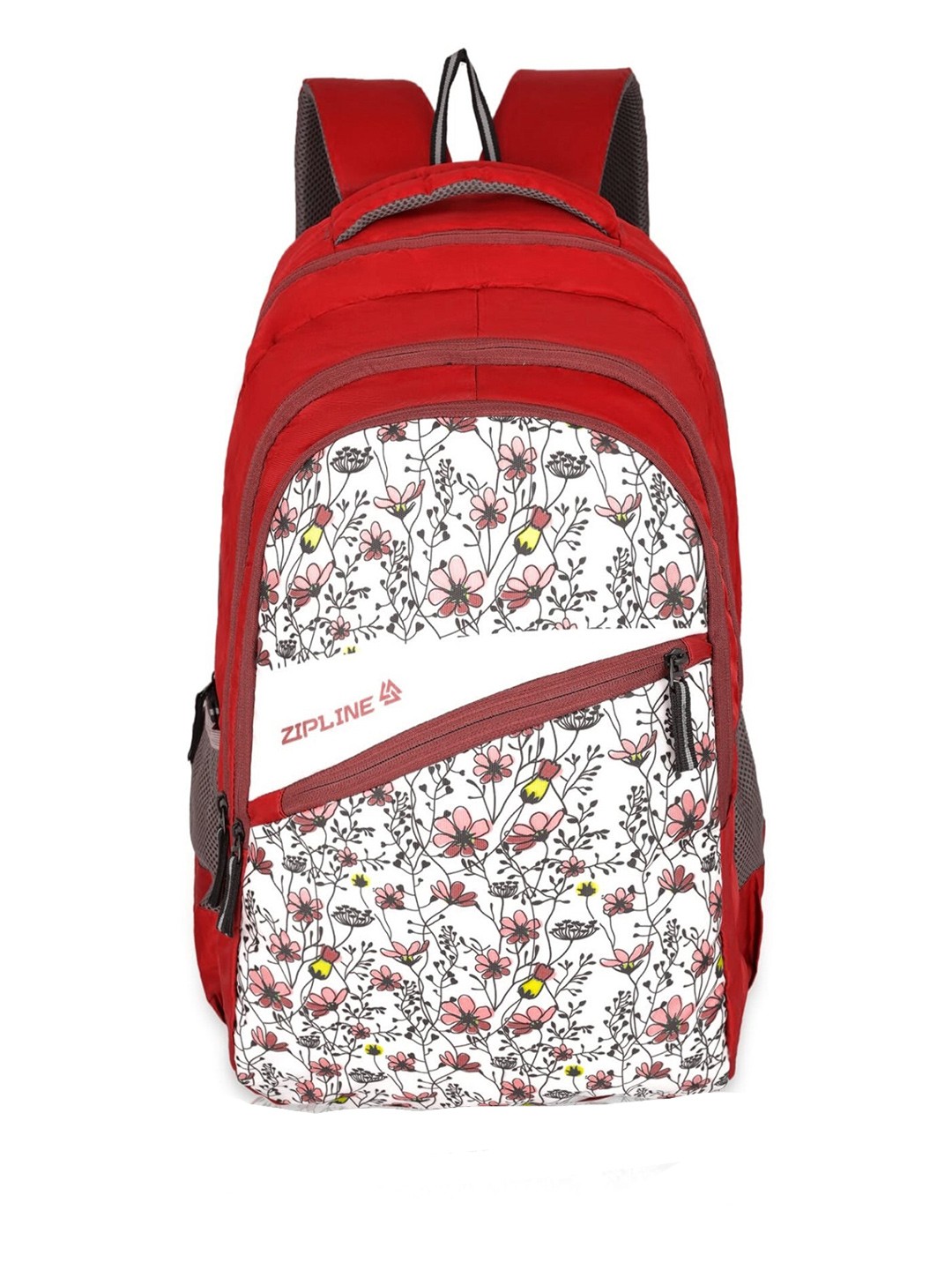 

ZIPLINE Unisex Floral Backpack, Red