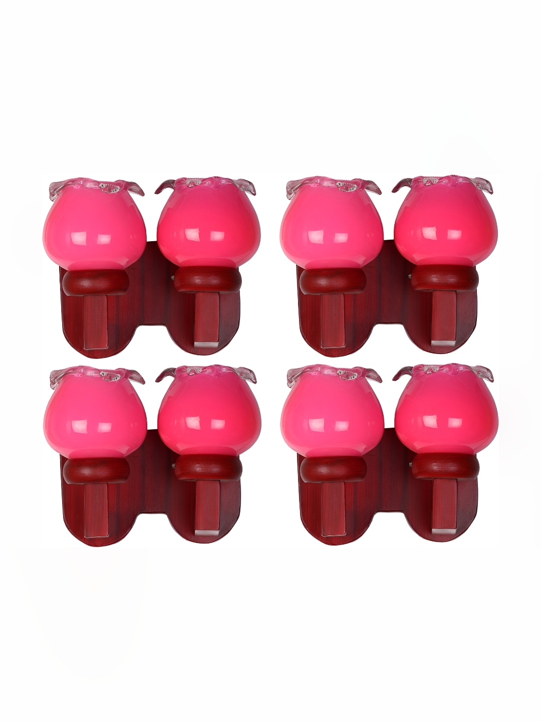 

Afast Pink 4 Pieces Glass Wall Lamps