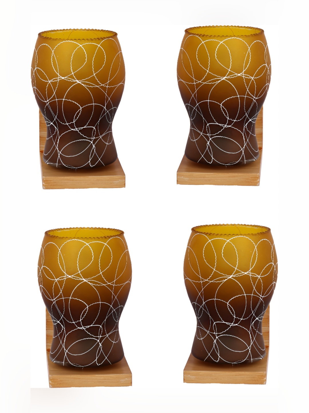 

Afast Brown 4 Pcs Glass Wall Lamps