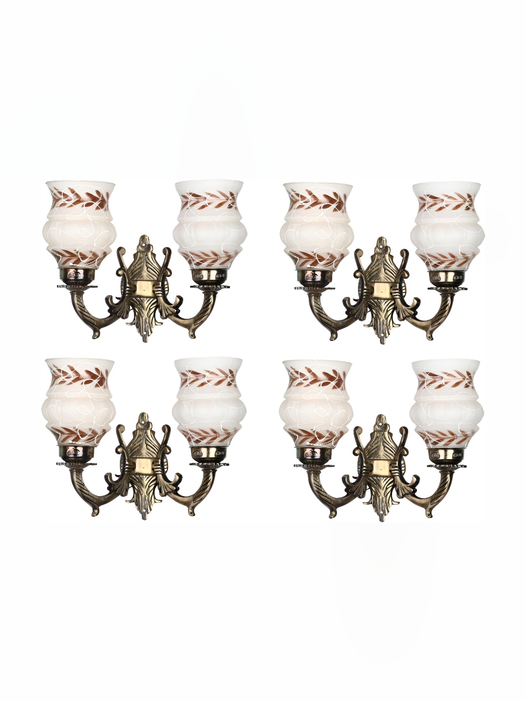 

Afast White 4 Pieces Glass Wall Lamp