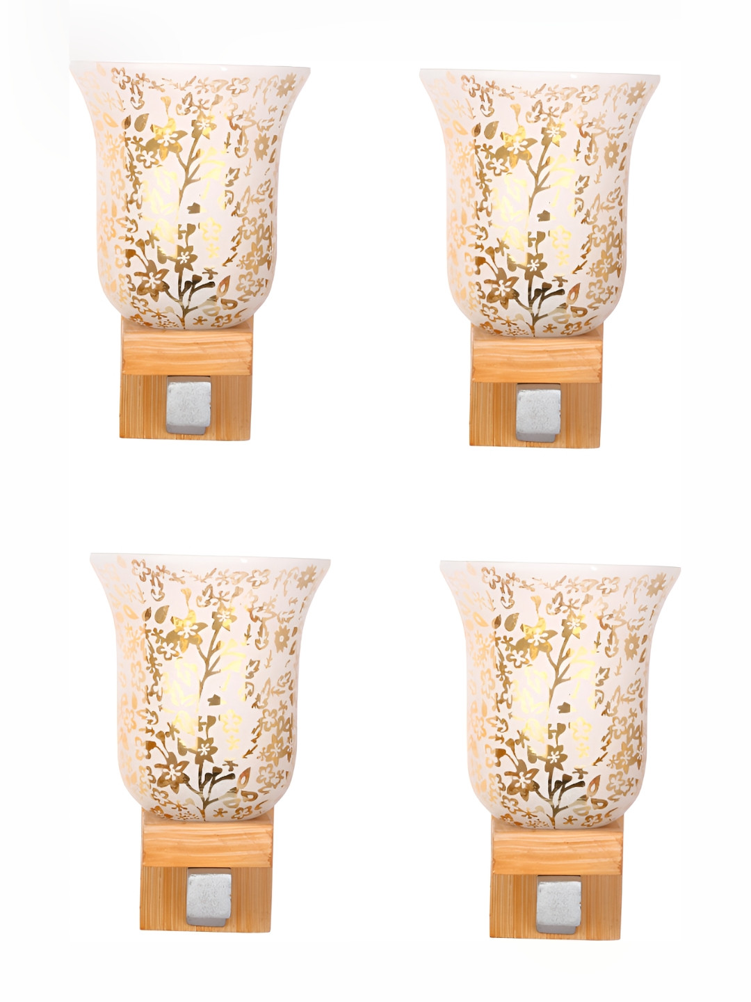 

Afast Beige 4 Pcs Glass Wall Lamps