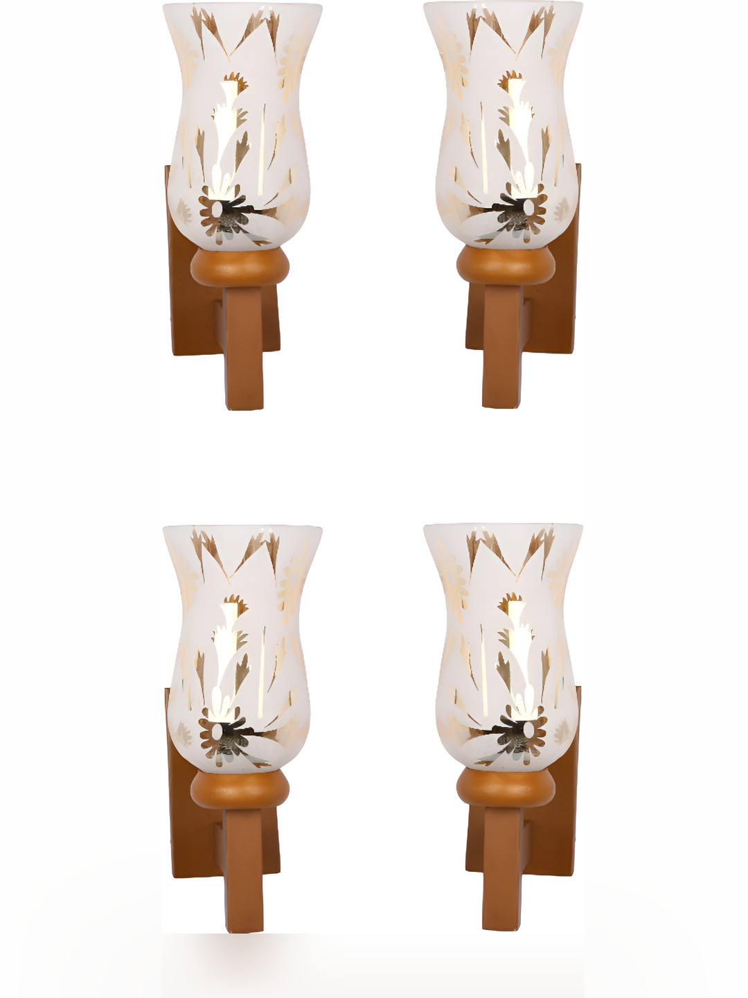 

Afast White 4 Pieces Glass Wall Lamps