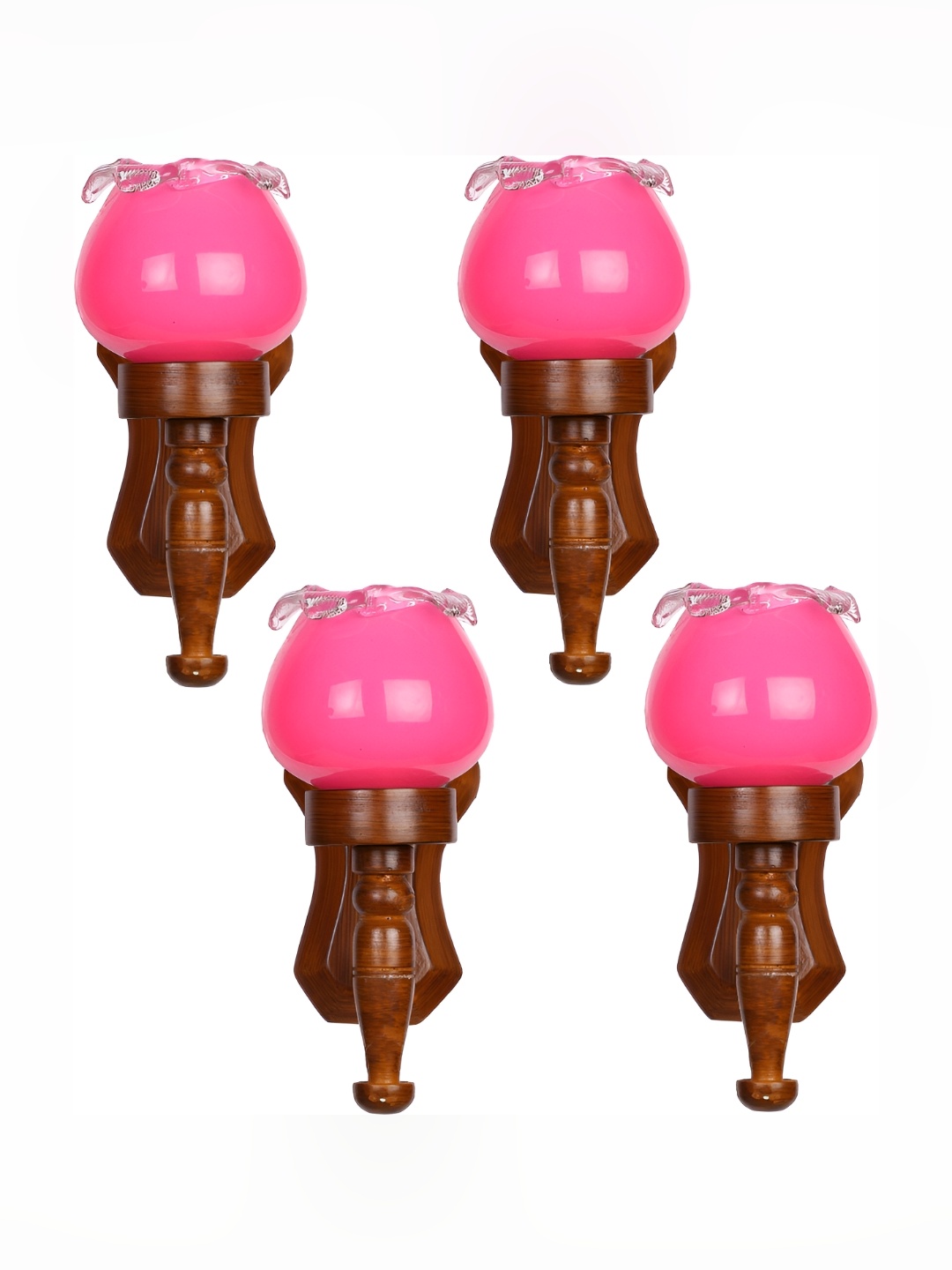 

Afast Pink 4 Pieces Glass Wall Lamps