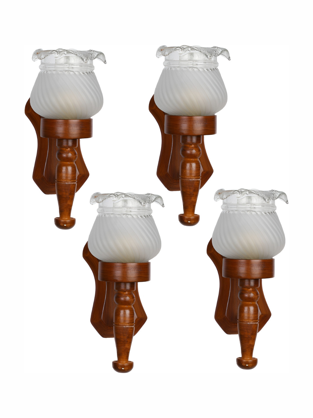 

Afast Transparent 4 Pcs Glass Wall Lamps