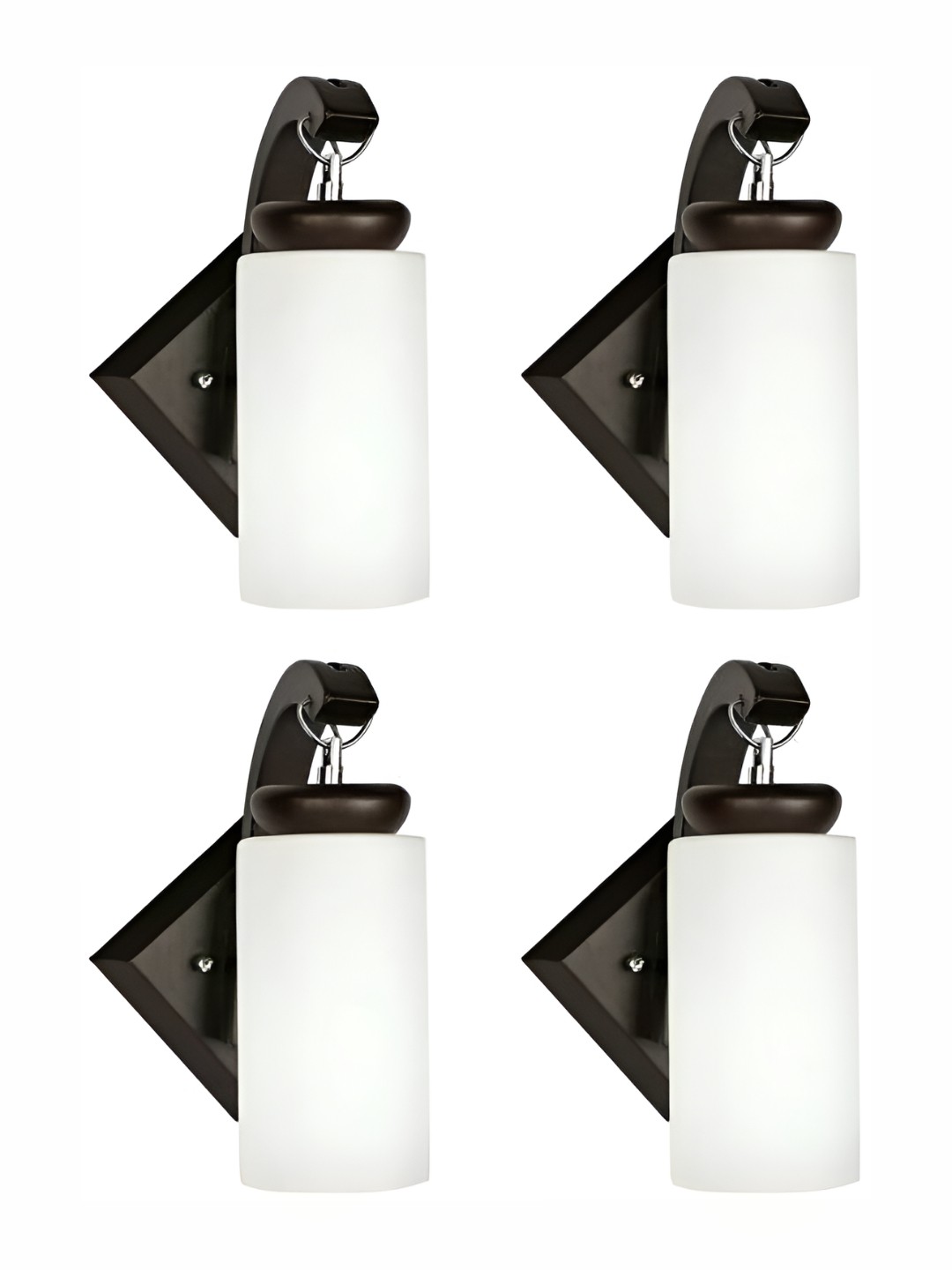 

Afast White & Black 4 Pieces Cylindrical Shaped Glass Wall Lamps