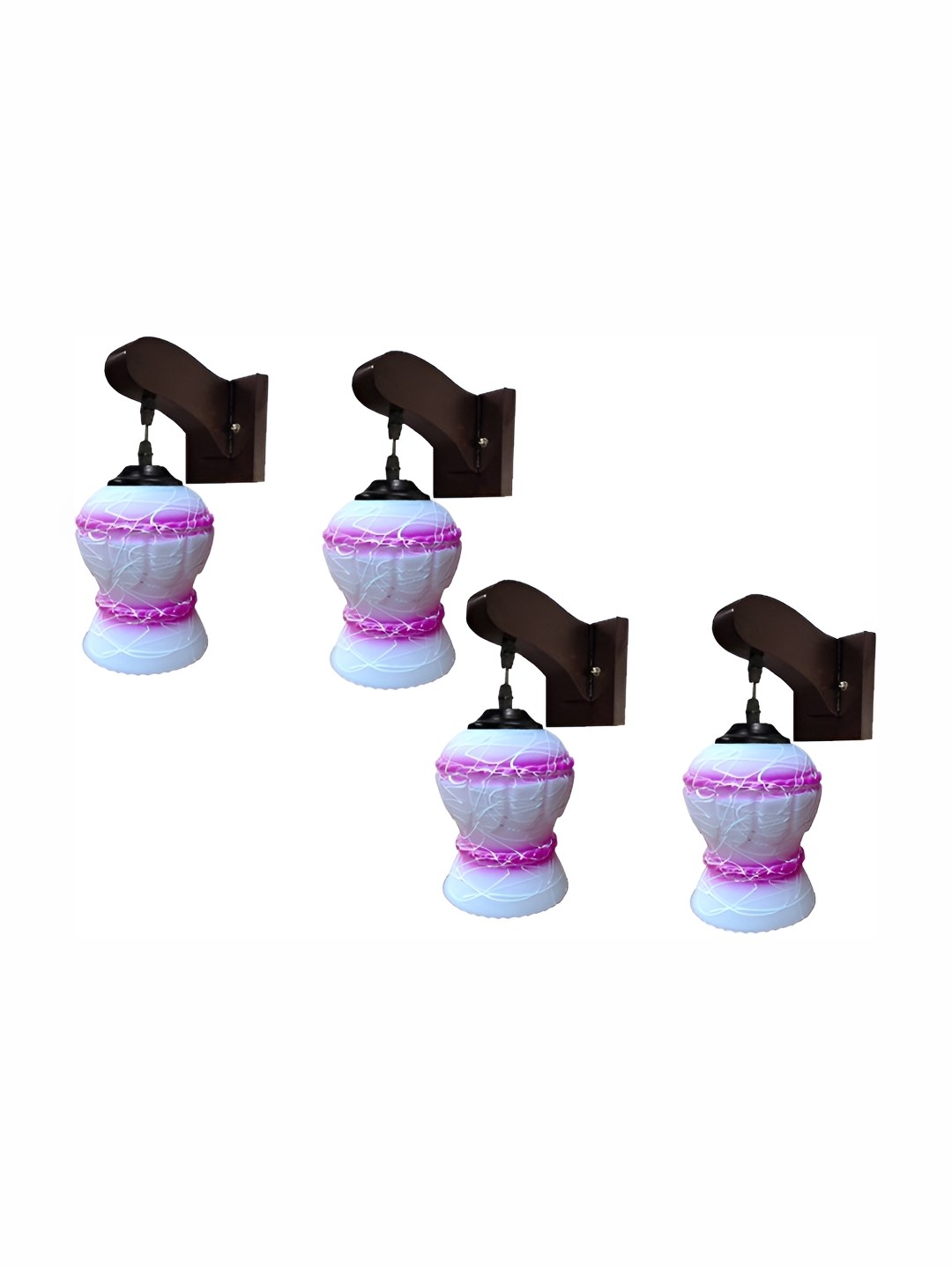 

Afast Violet 4 Pcs Glass Wall Lamps