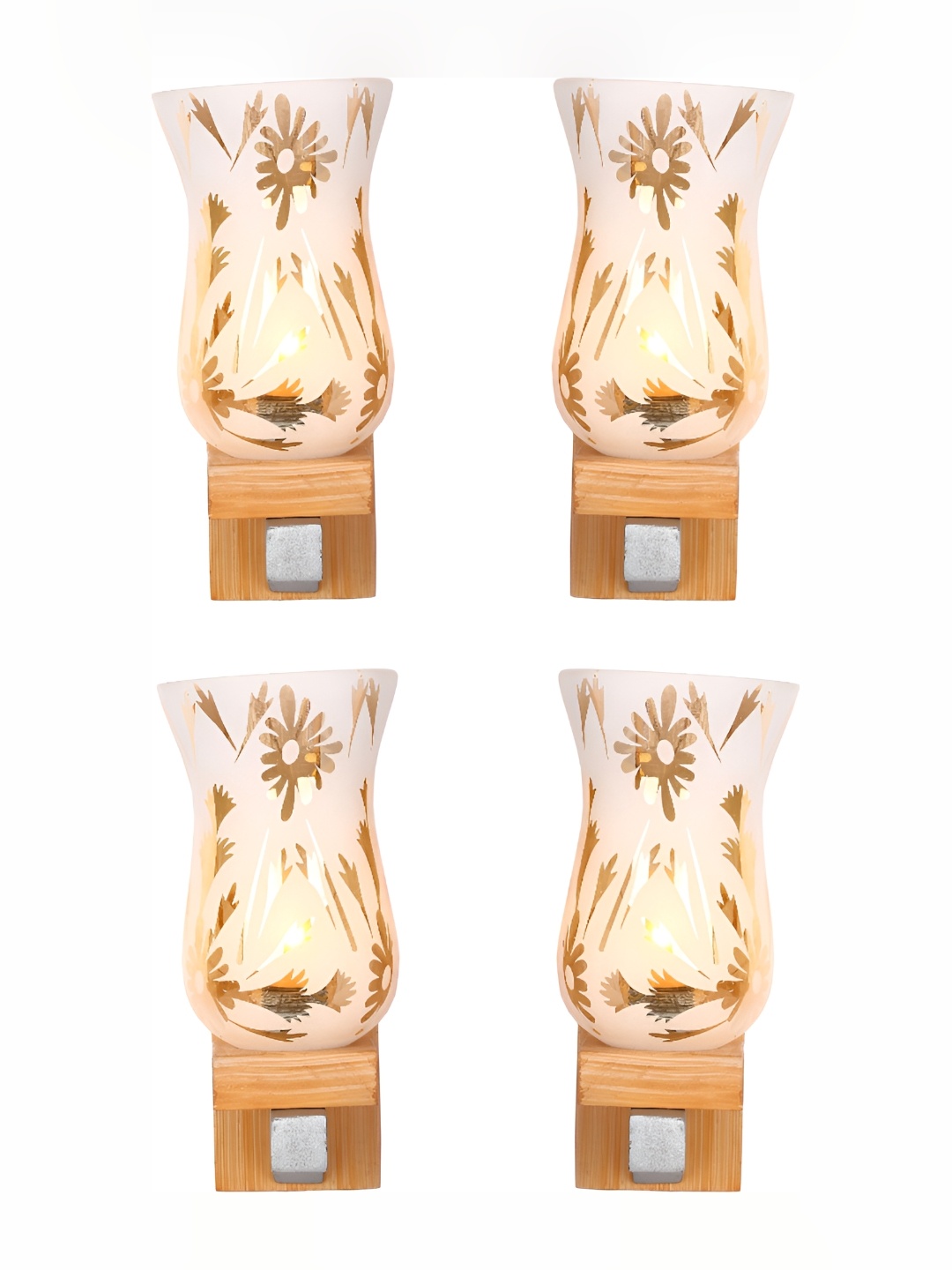 

Afast White 4 Pieces Glass Wall Lamp